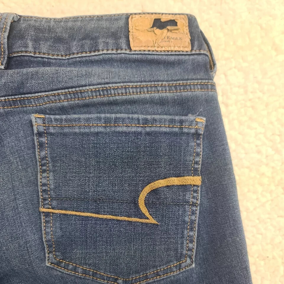 American Eagle Outfitters Jeans Womens 4 Blue Jegging Super Stretch X4 27×29