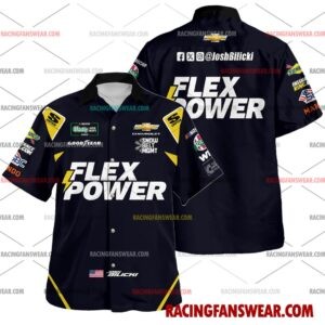 Josh Bilicki Nascar Racing 2026 Uniform Apparel Hawaiian Polo Shirts