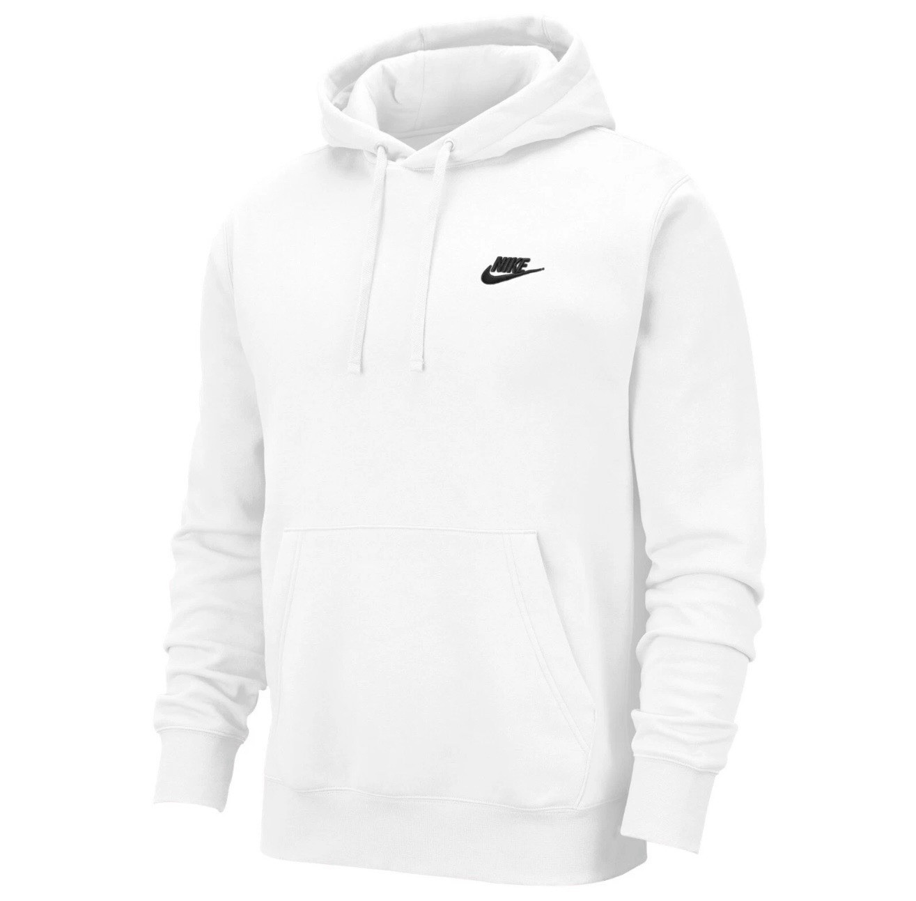 Nike Men’s Sportswear Club Fleece Pullover Hoodie (White) BV2654-100 ⚫️NEW⚪️