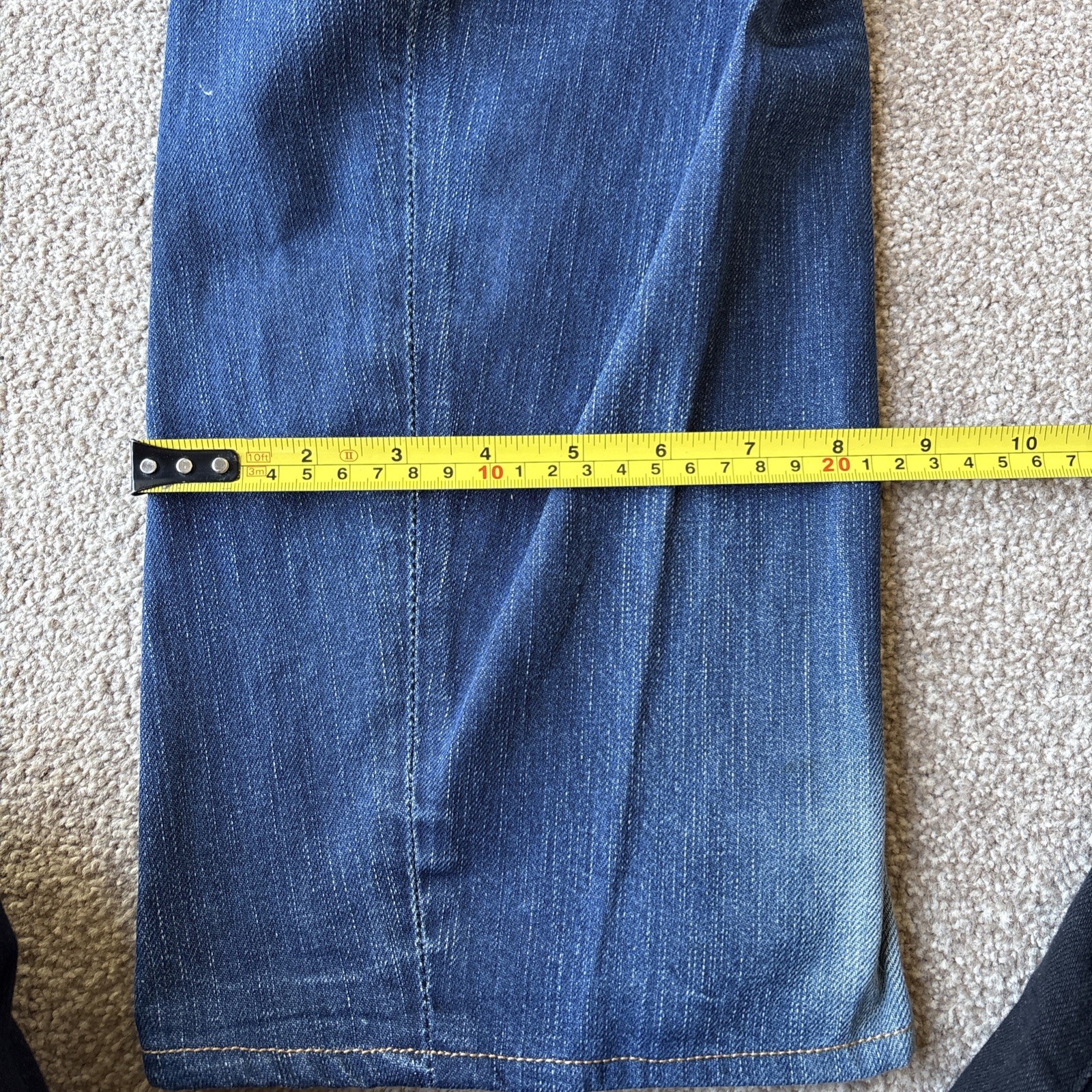 Levi’s Engineered Twist Blue Denim Jeans Cinch Back 33 x 30