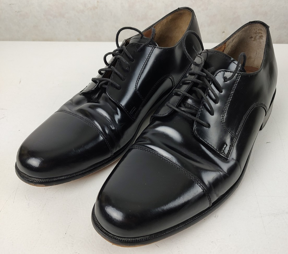 Bostonian Classics Cap Toe Oxford Dress Shoes Men’s 10.5 M Black Leather 20390