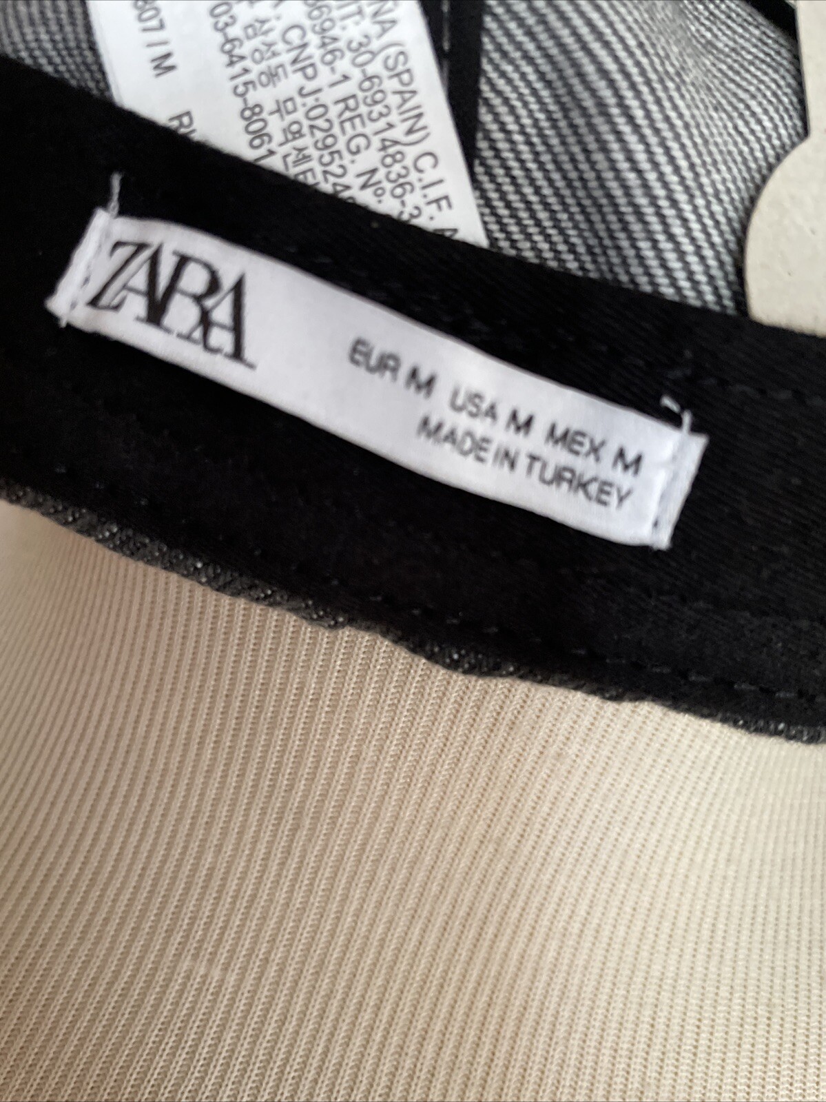 ZARA Made In TURKIYE New Men’s Cotton Baseball Cap Size M
