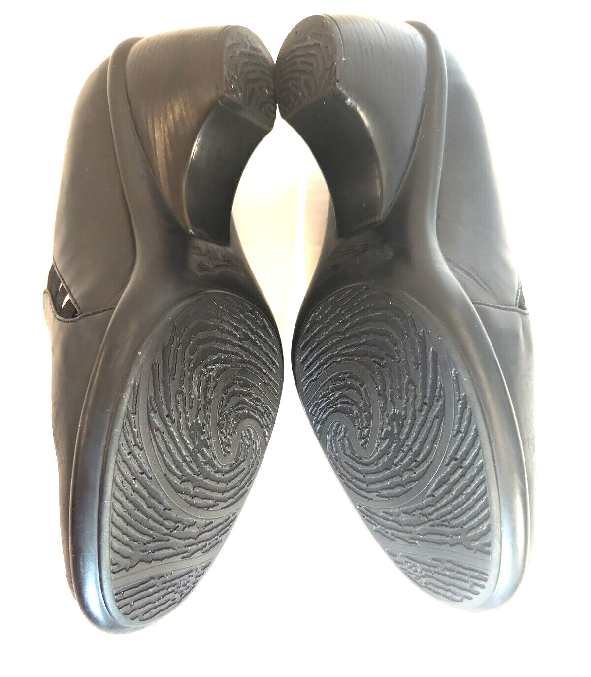 Dansko Black Leather 2.25 in Heel Shoes Size 41 (US 10-10.5)