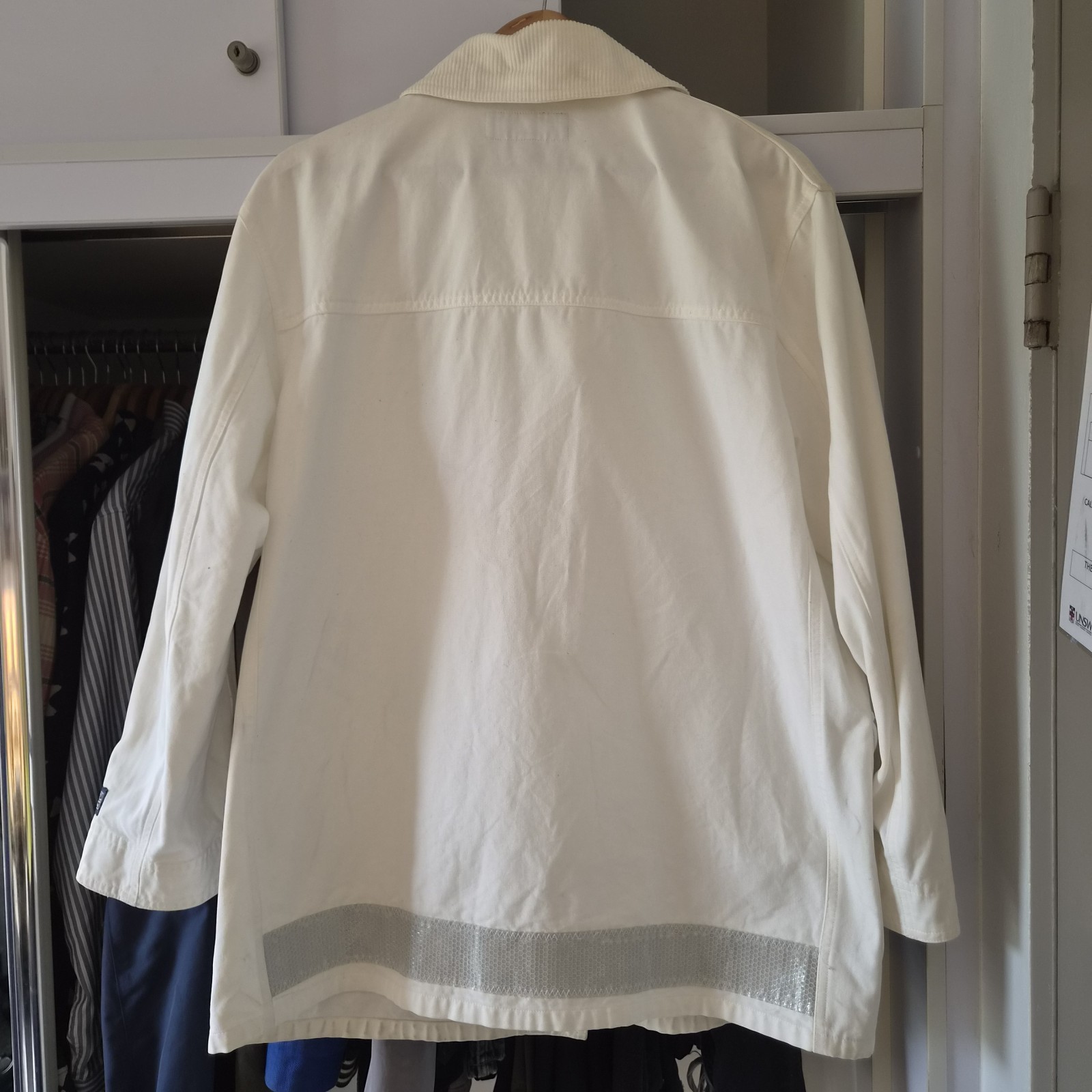 Vintage Polo Sport Ralph Lauren Fireman Jacket Mens M White
