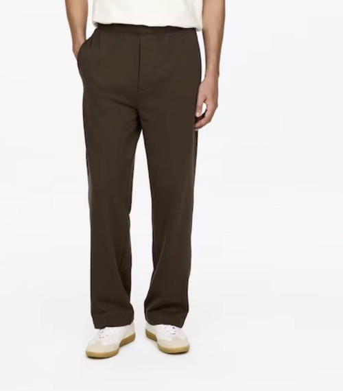 Arket Men’s French Terry Sweatpants Brown Size L BNNT Drawstring Waist Pockets