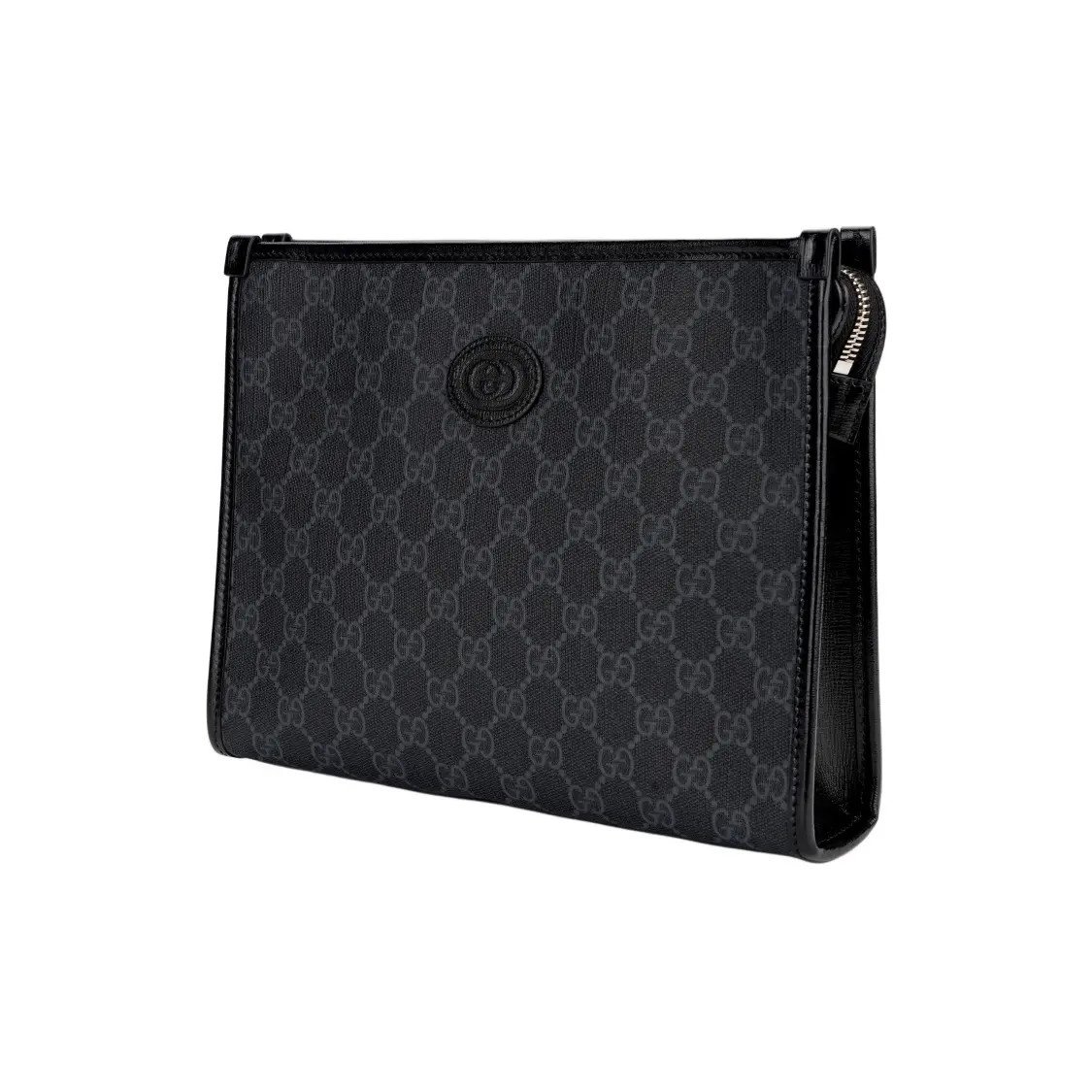 GUCCI Vintage Logo Makeup Bag Handbag Toilet Bag Men’s 10.2×2.3×7.8 in
