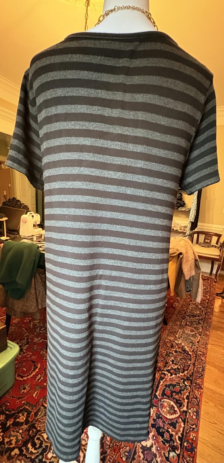 Dalia Striped T-Shirt Dress M