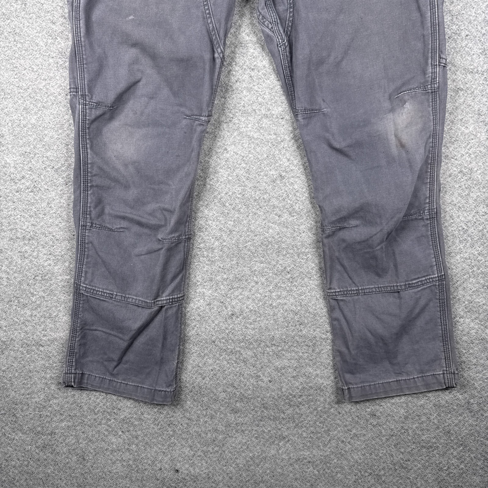 Vintage Carhartt Pants Mens 32×30 Grey Double Knee Work Canvas 102802-029