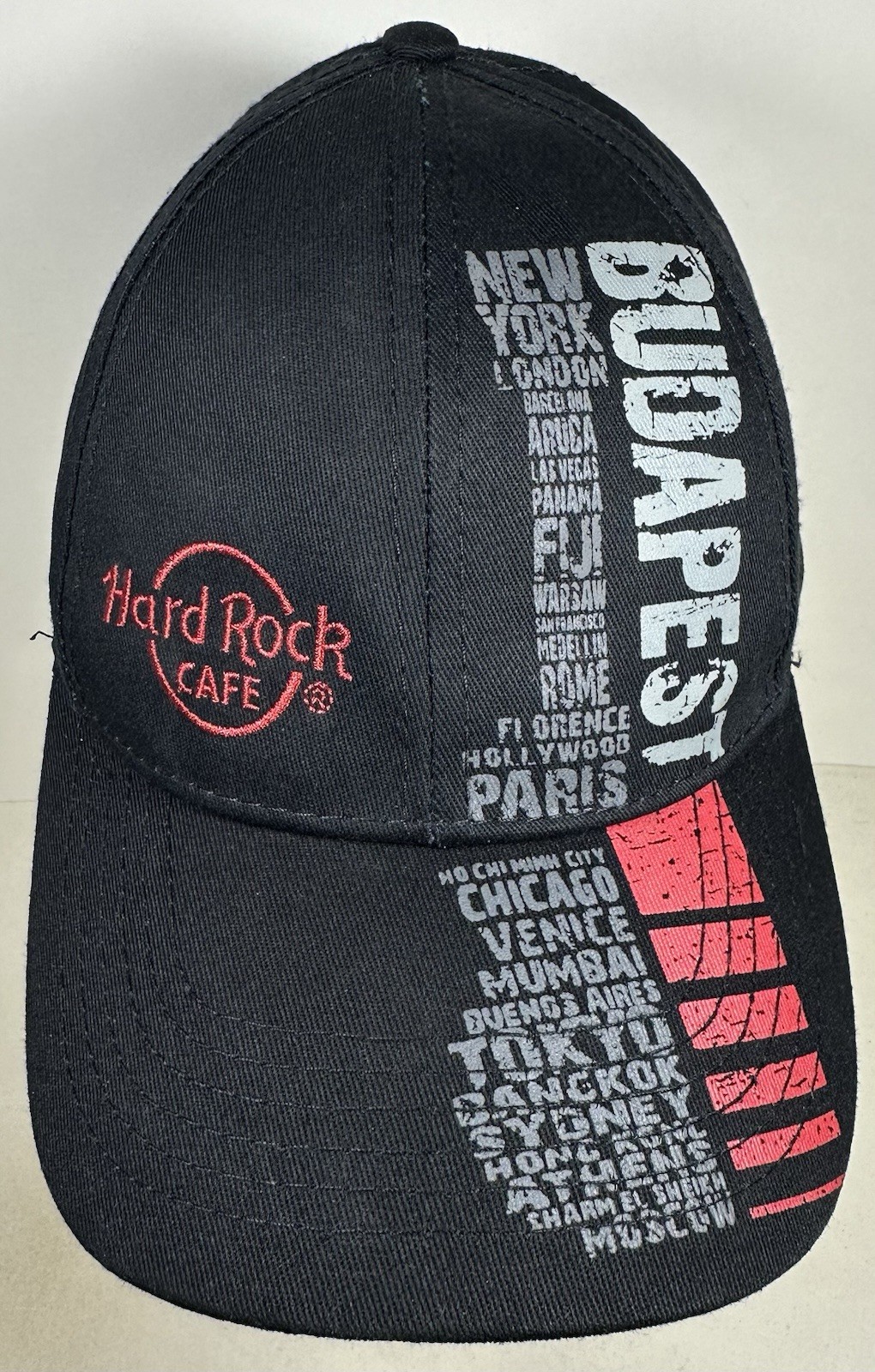 Hard Rock Cafe Hat Black Budapest Hungary Cap World Travel Europe