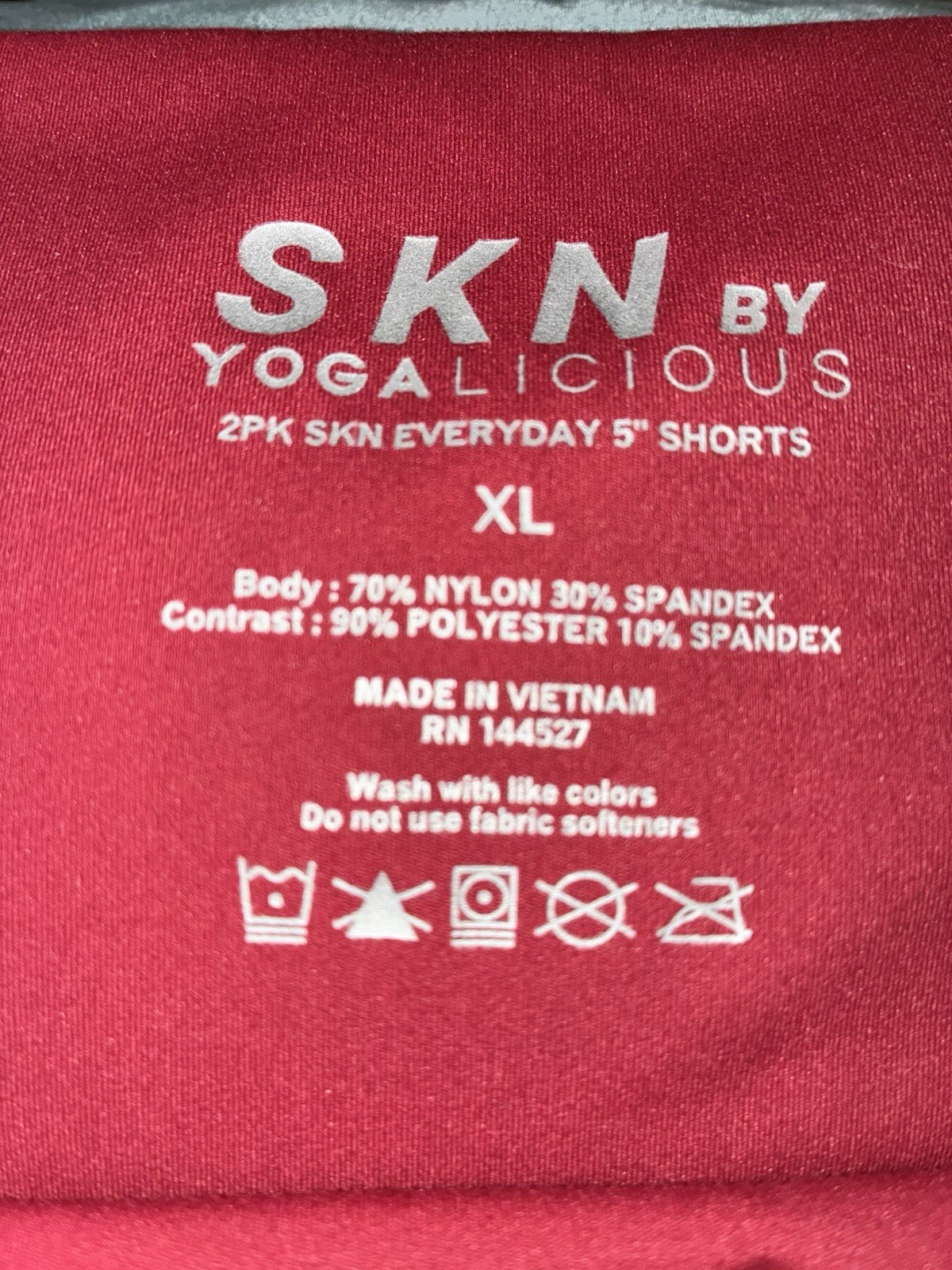 Yogalicious Lux Everyday 5″ Shorts, Lot of 2, XL Black Brown Super High Rise NWT
