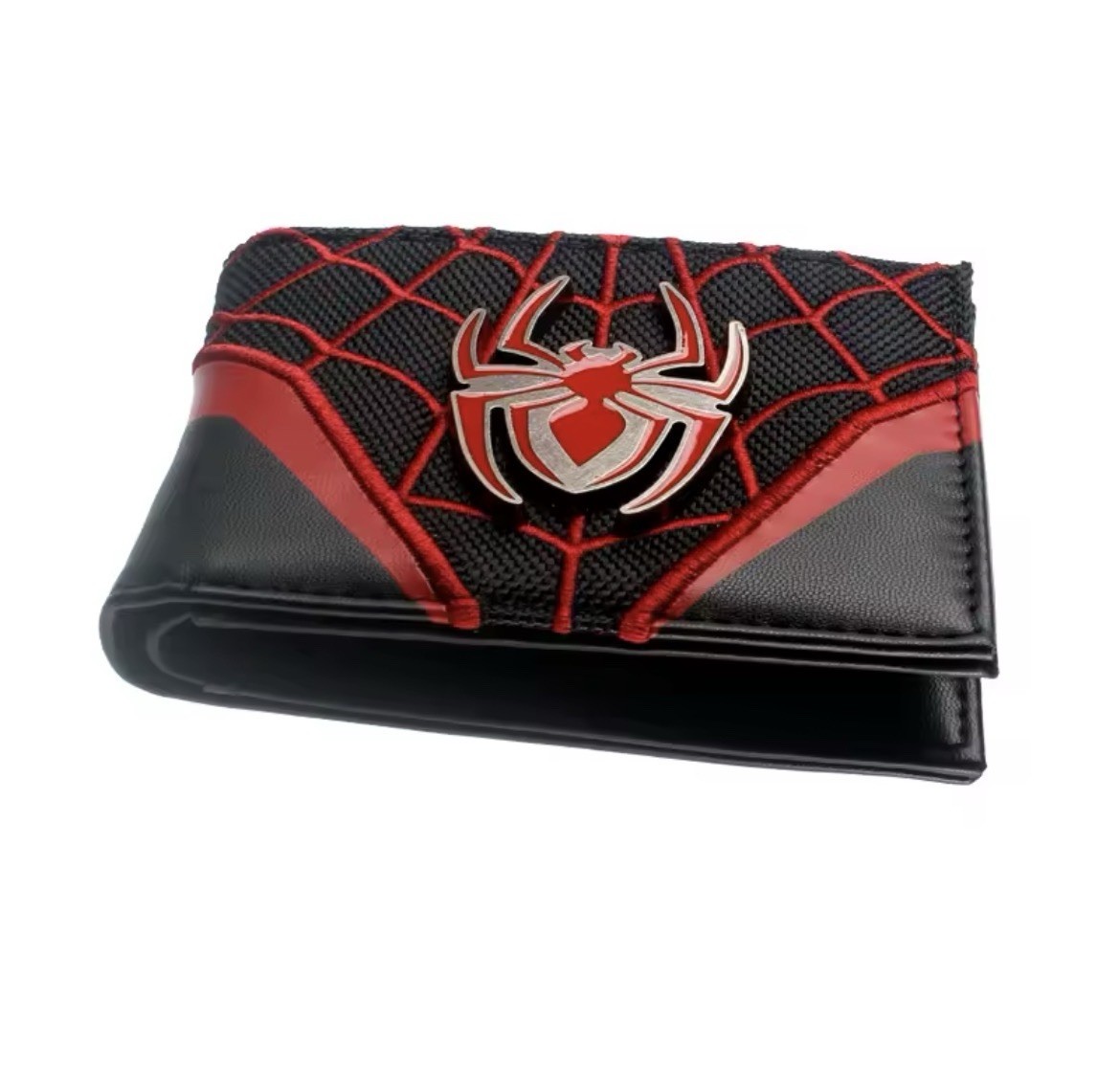 Spider-Man Web Metal Spider Logo Men’s Bifold Wallet