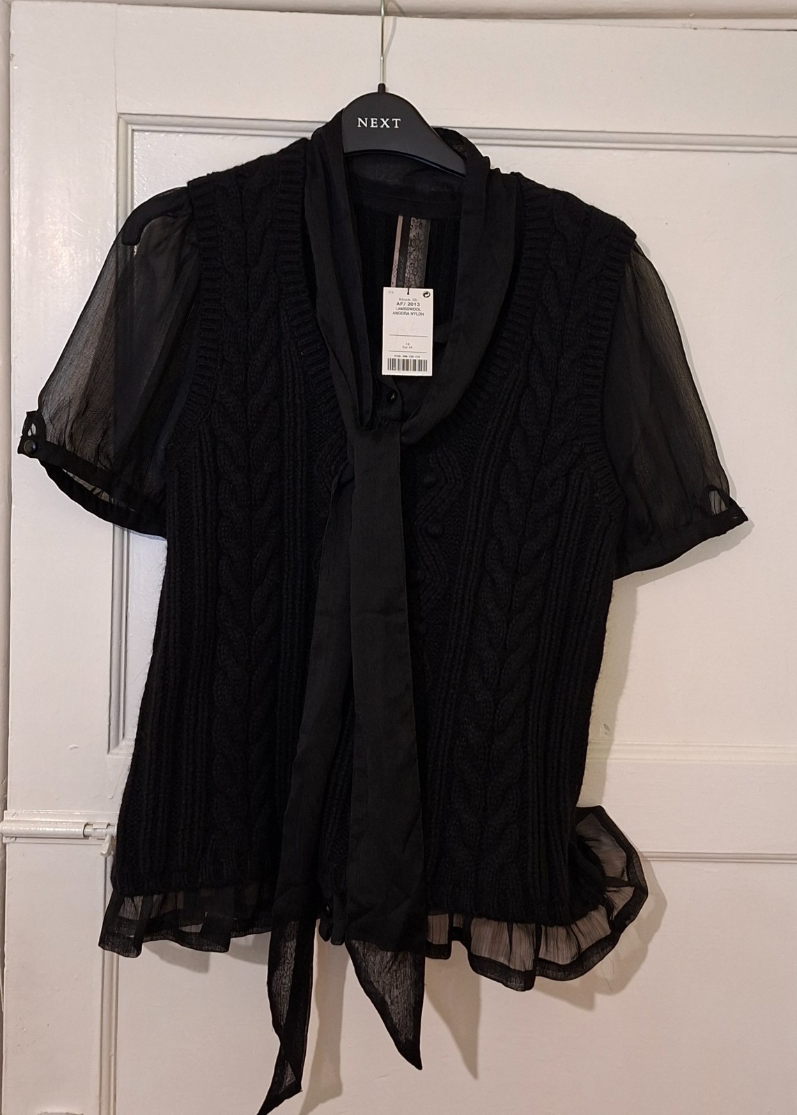 Woman Next Black Short Sleeve Shirt Size 16