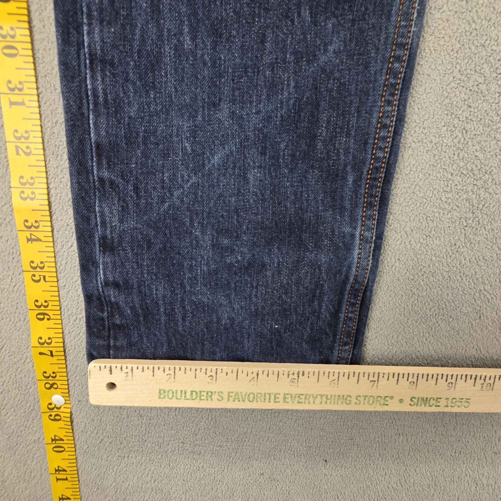 Stone Island Jeans Mens Blue RE-T Medium Wash Slim Button Fly Fits 32×32