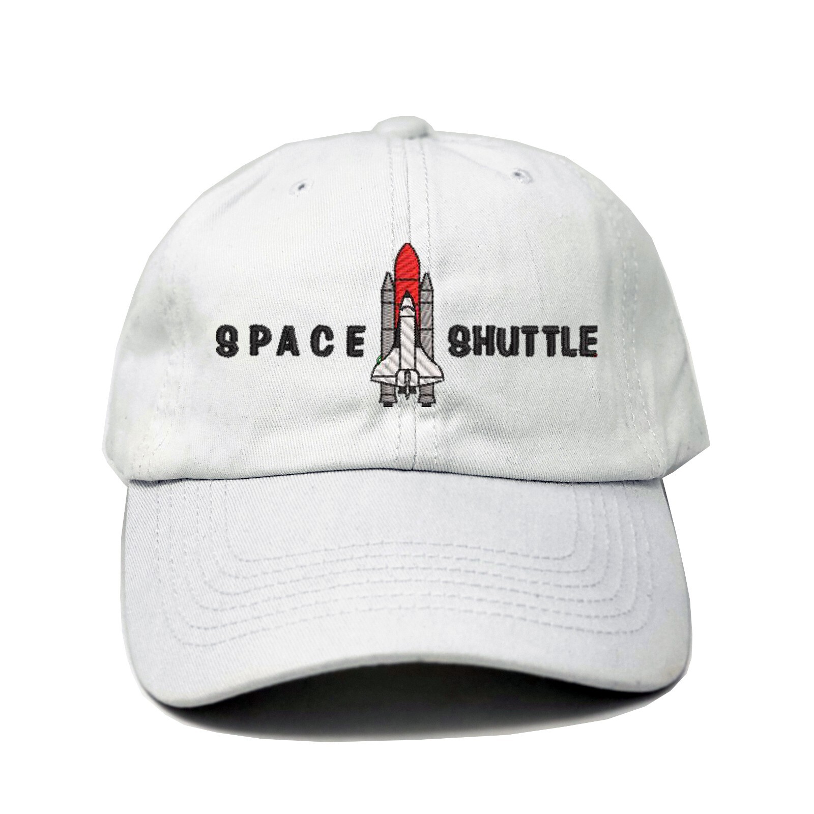New Space shuttle embroidered dad hat, Spaceship rocket embroidered dad hat cap