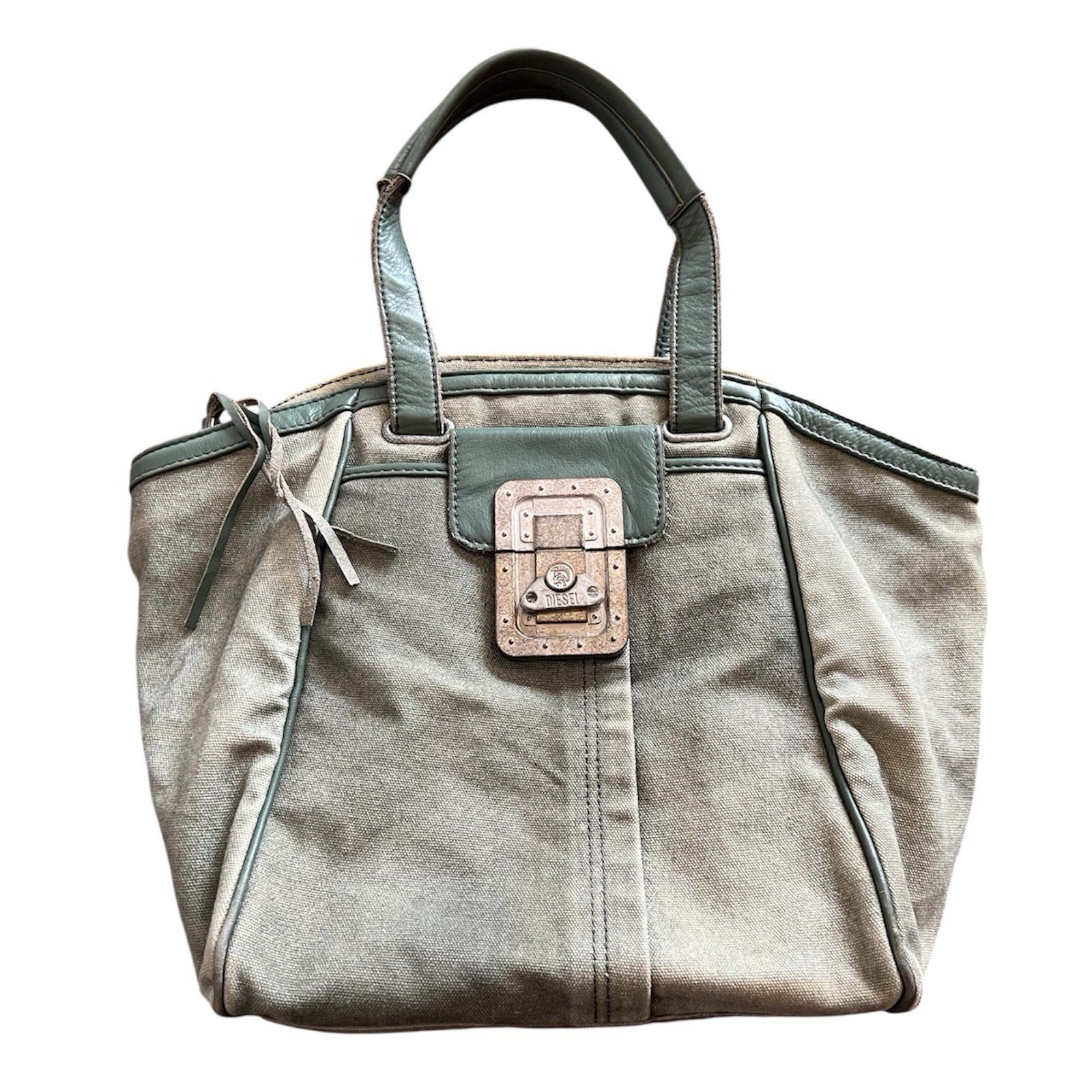 90‘S RARE DIESEL INDUSTRY VINTAGE ARCHIVAL JAPANESE TOTE BAG DENIM ICON