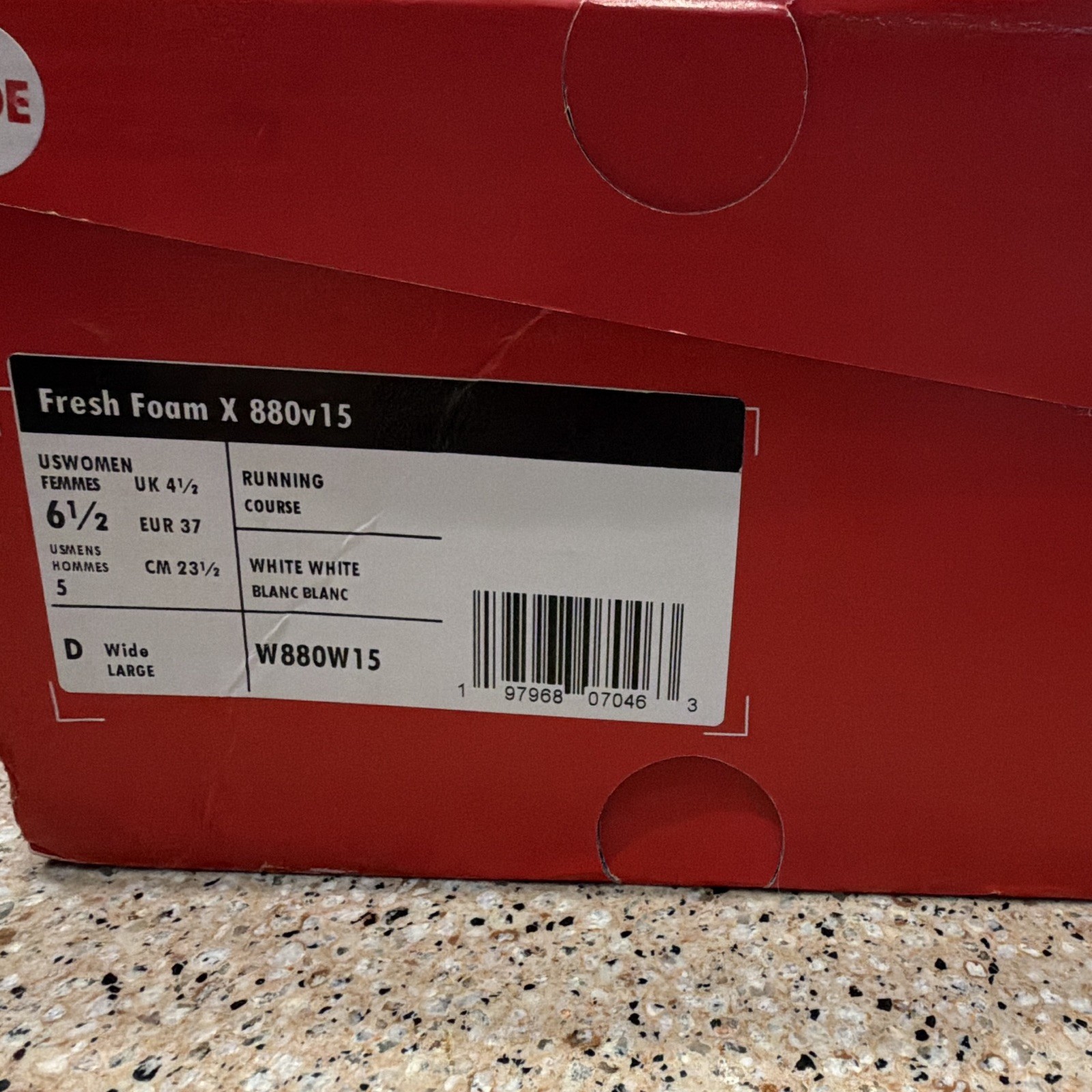 New Balance Fresh Foam X 880v15 Women’s White Sea Salt Mesh D Wide W880W15