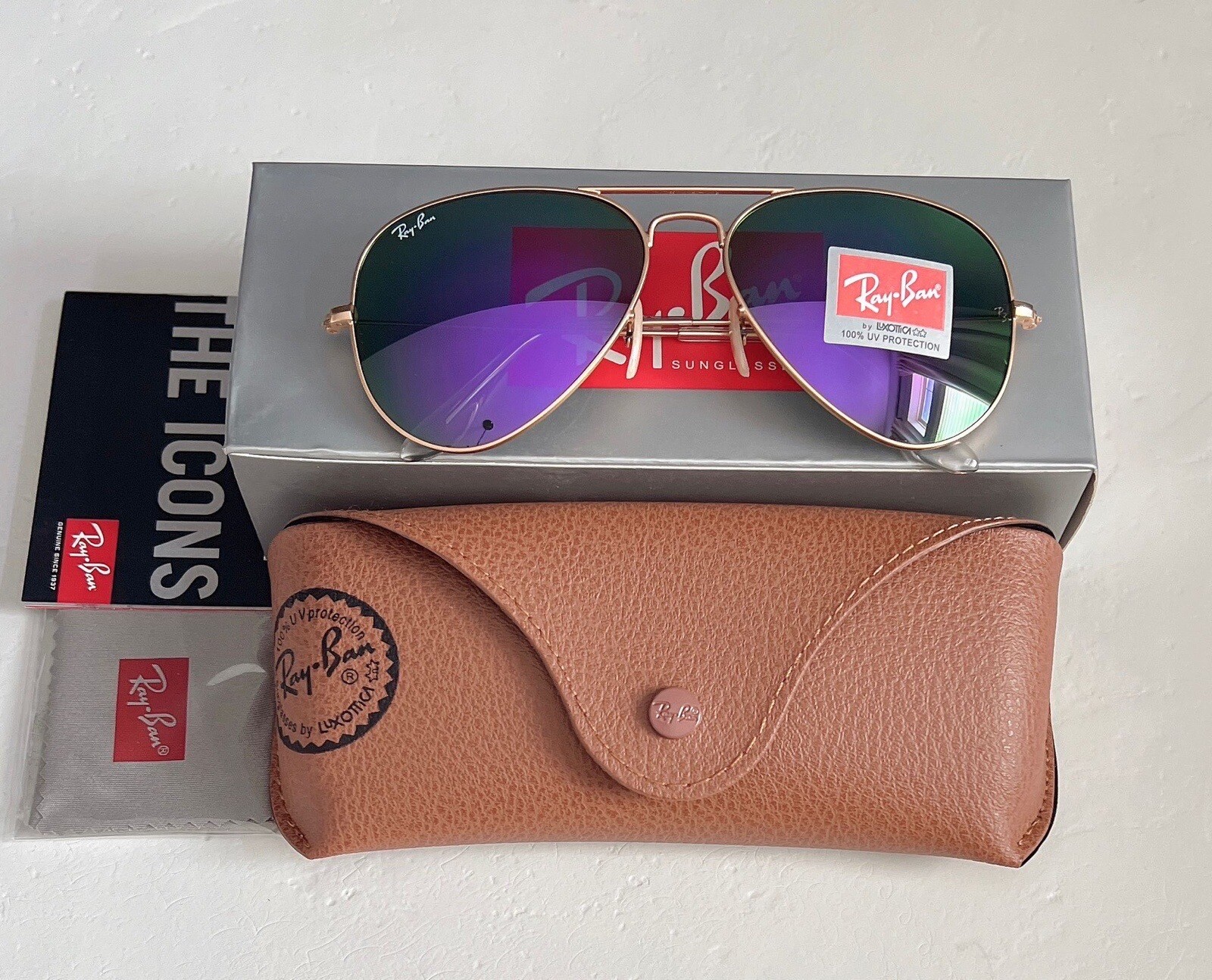 Ray-Ban RayBan RB3025 Women Aviator Sunglasses Mirror Flash Lens 58mm 🇺🇸