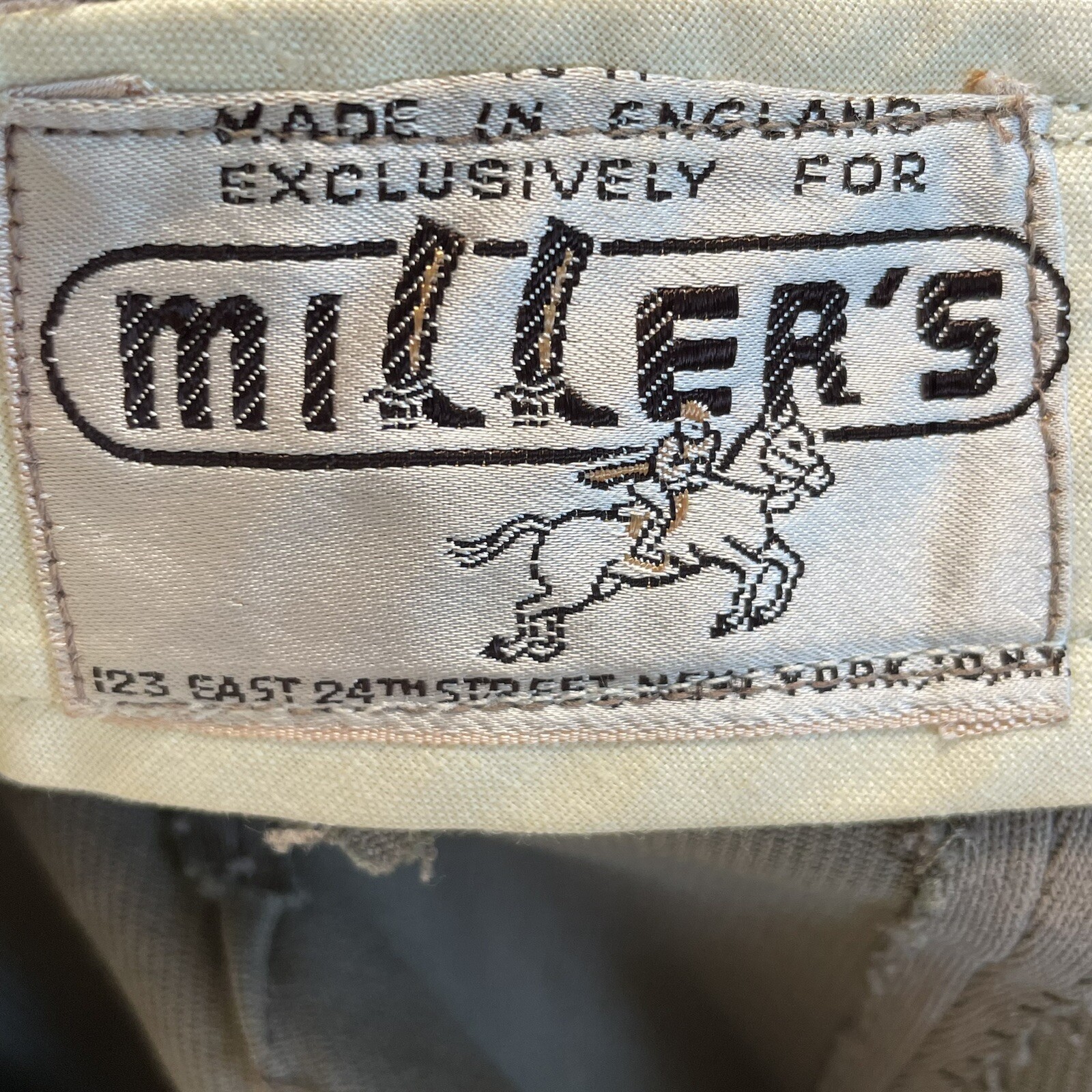 Vintage 1930-40s Equestrian Johdpur’s Riders Pants By Miller’s Made in England