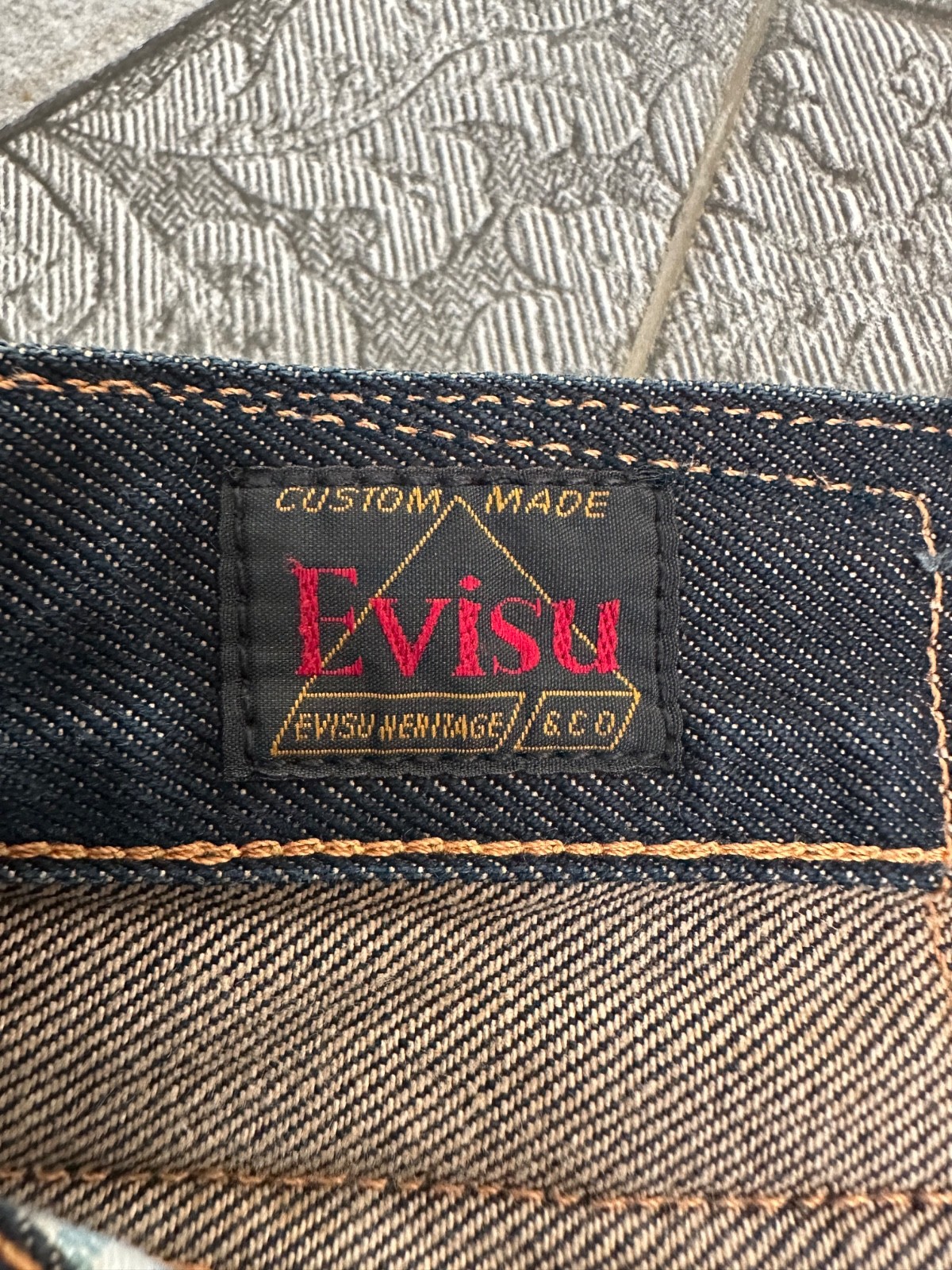 EVISU NO 3 LOT 2017 WHITE DAICOCK SELVEDGE DENIM