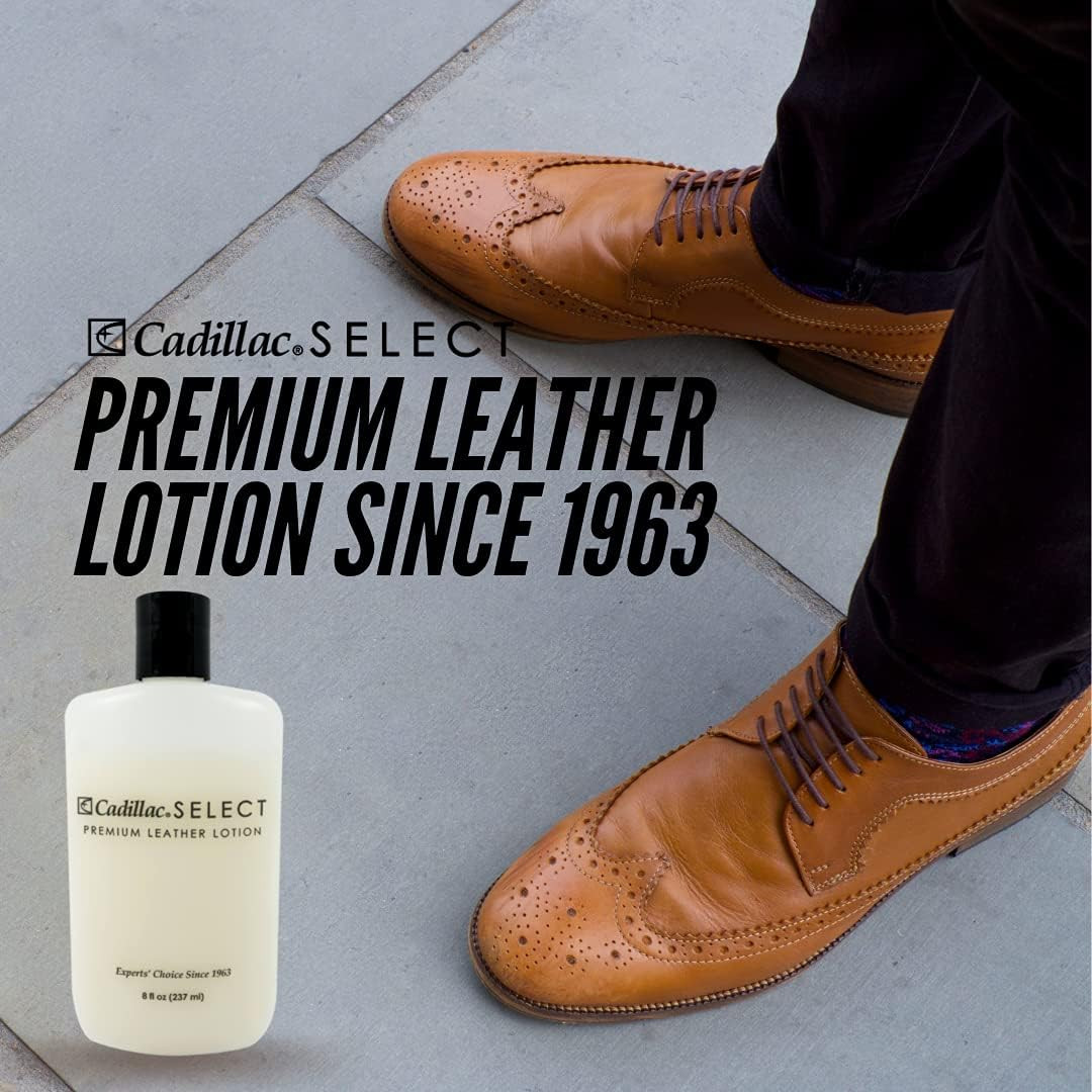 Cadillac Select Leather Lotion 8 Oz Premium Multi-use Leather Care Kit