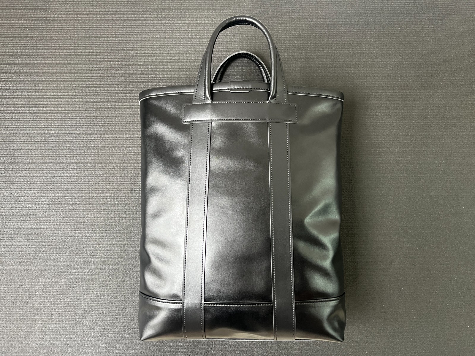 Comme des Garcons Homme Deux Eco-Leather Tote Black DOK20205111