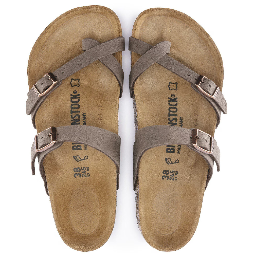 Birkenstock Mayari Mocha Birko-Flor Women’s Toe Loop Sandals Regular EU 37-41