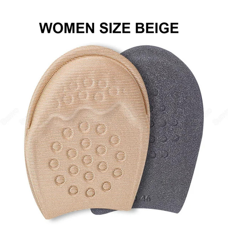 Half Insoles for Shoes Inserts Forefoot Insert Non-Slip Sole Cushion Reduce Shoe