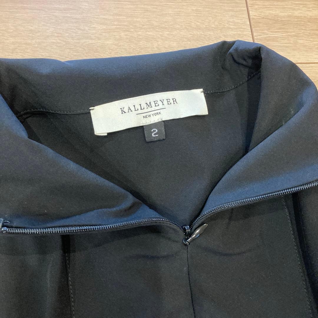 KALLMEYER Long Dress Size M Black Rayon/Nylon Blend