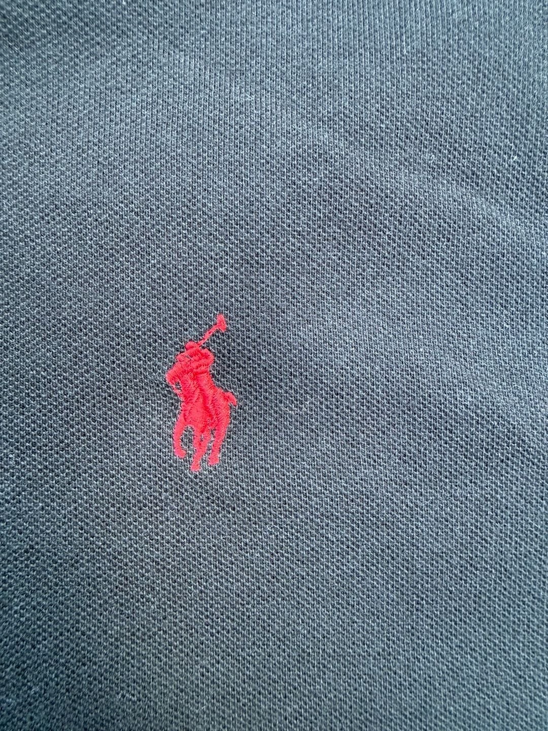 Polo Ralph Lauren Classic Fit Mesh Polo Shirt Black with Red Pony