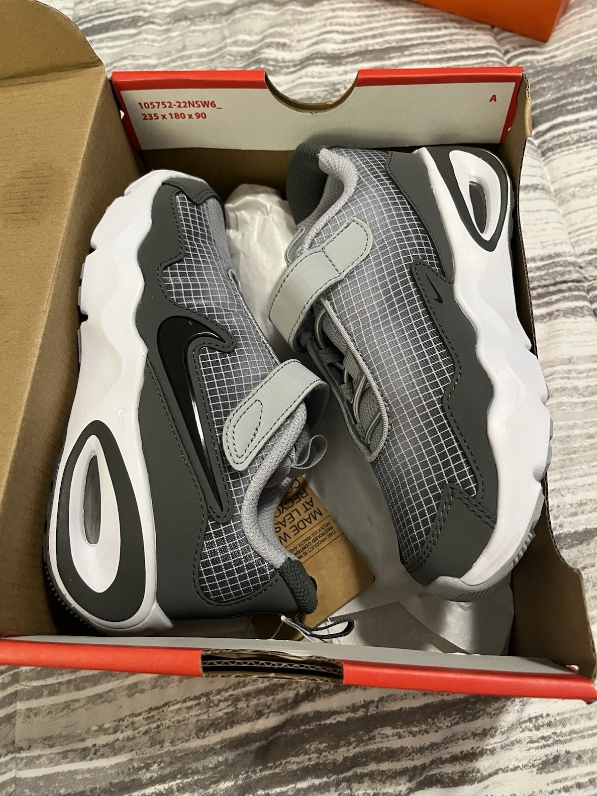 Nike air max Nova PS size 12c Wolf Grey Black – Iron Grey NEW IN BOX