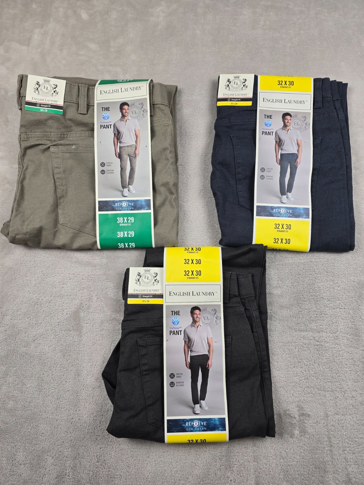 English Laundry 365 TruTemp Pants Mens Straight Fit Stretch Pick Color Size