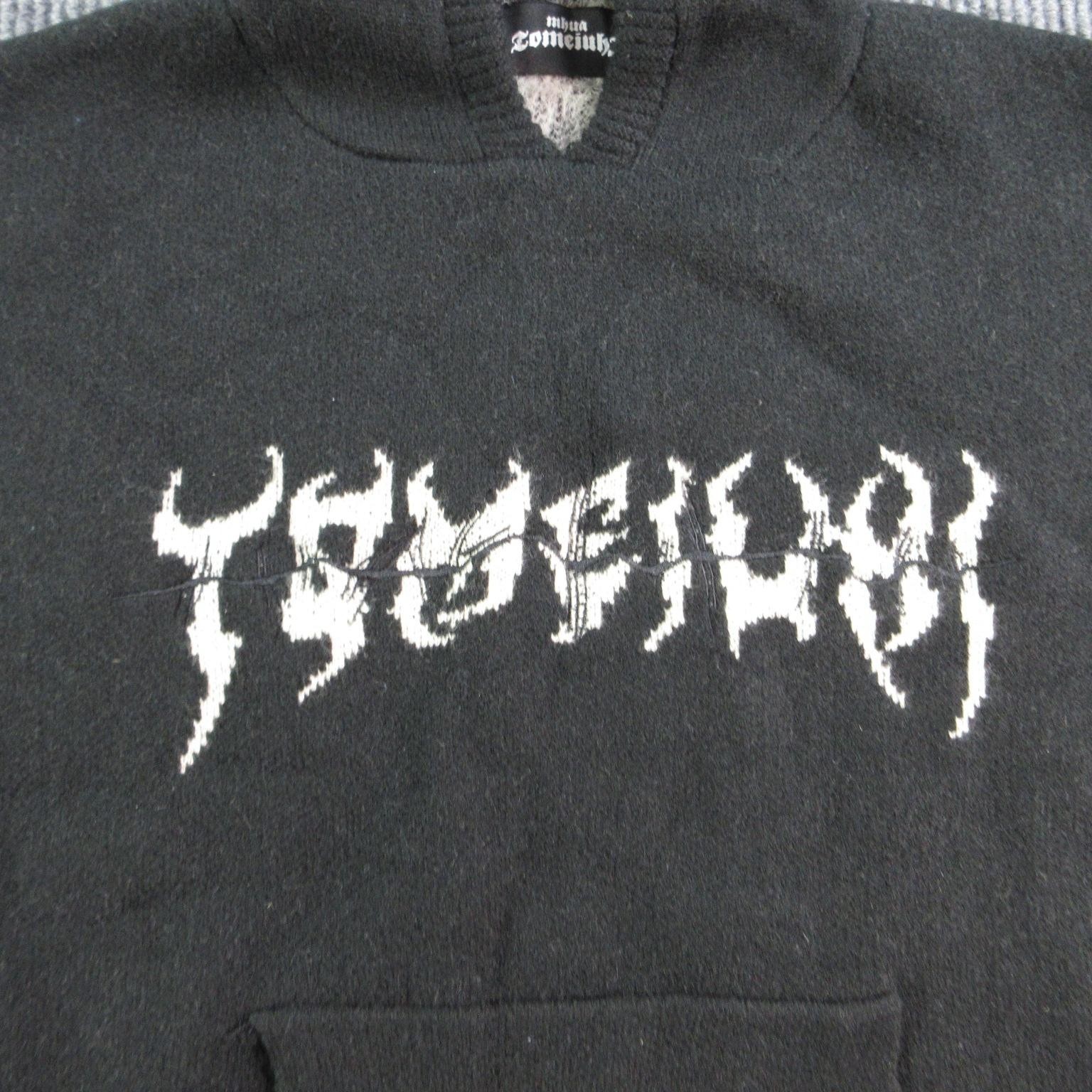 Ceimon Mens Large Black Pullover Centipede Hoodie Pockets Graphic Oversized Y2K