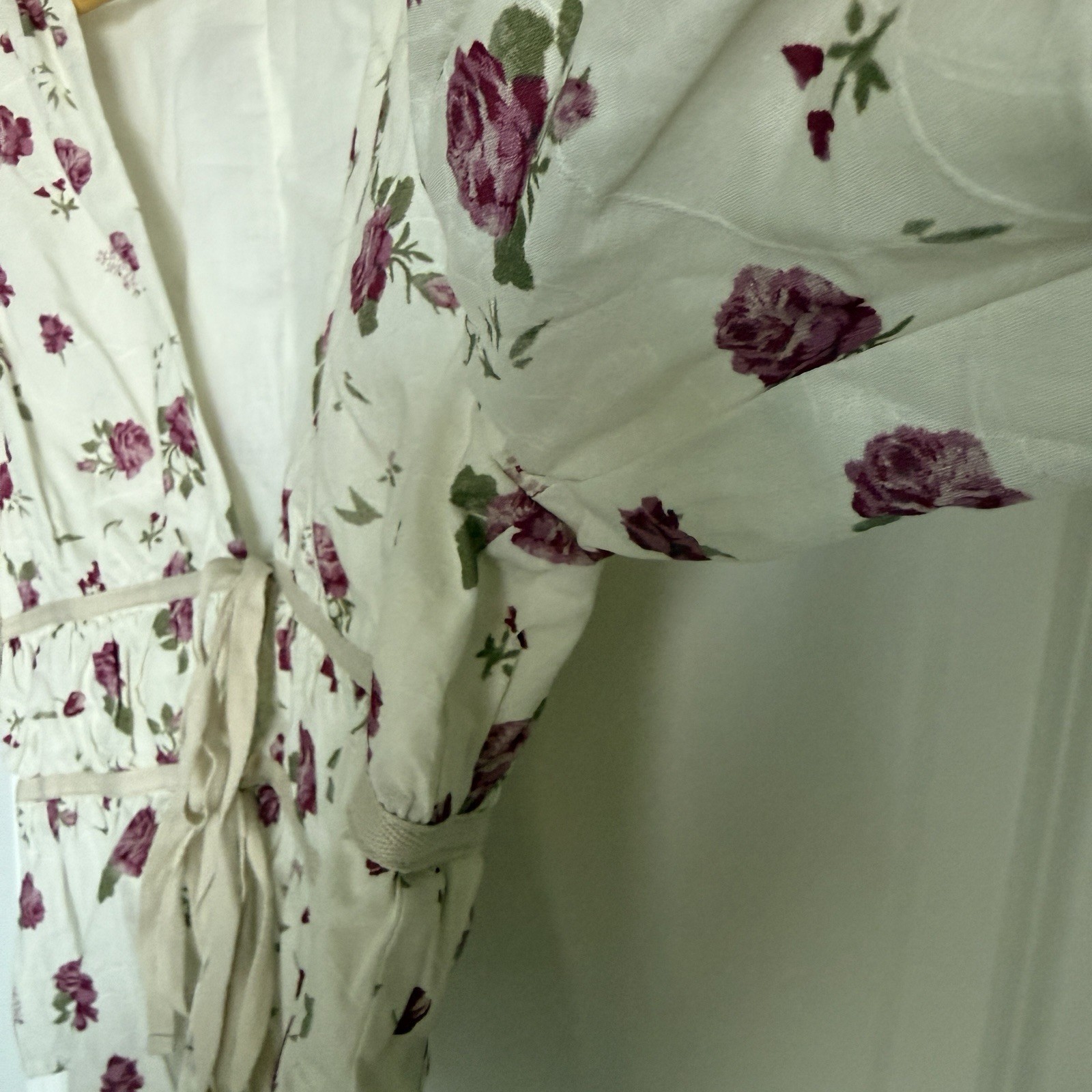 Aureum Women’s Floral Top Milkmaid Fairy Cottagecore SZ M Bohemian Peasant