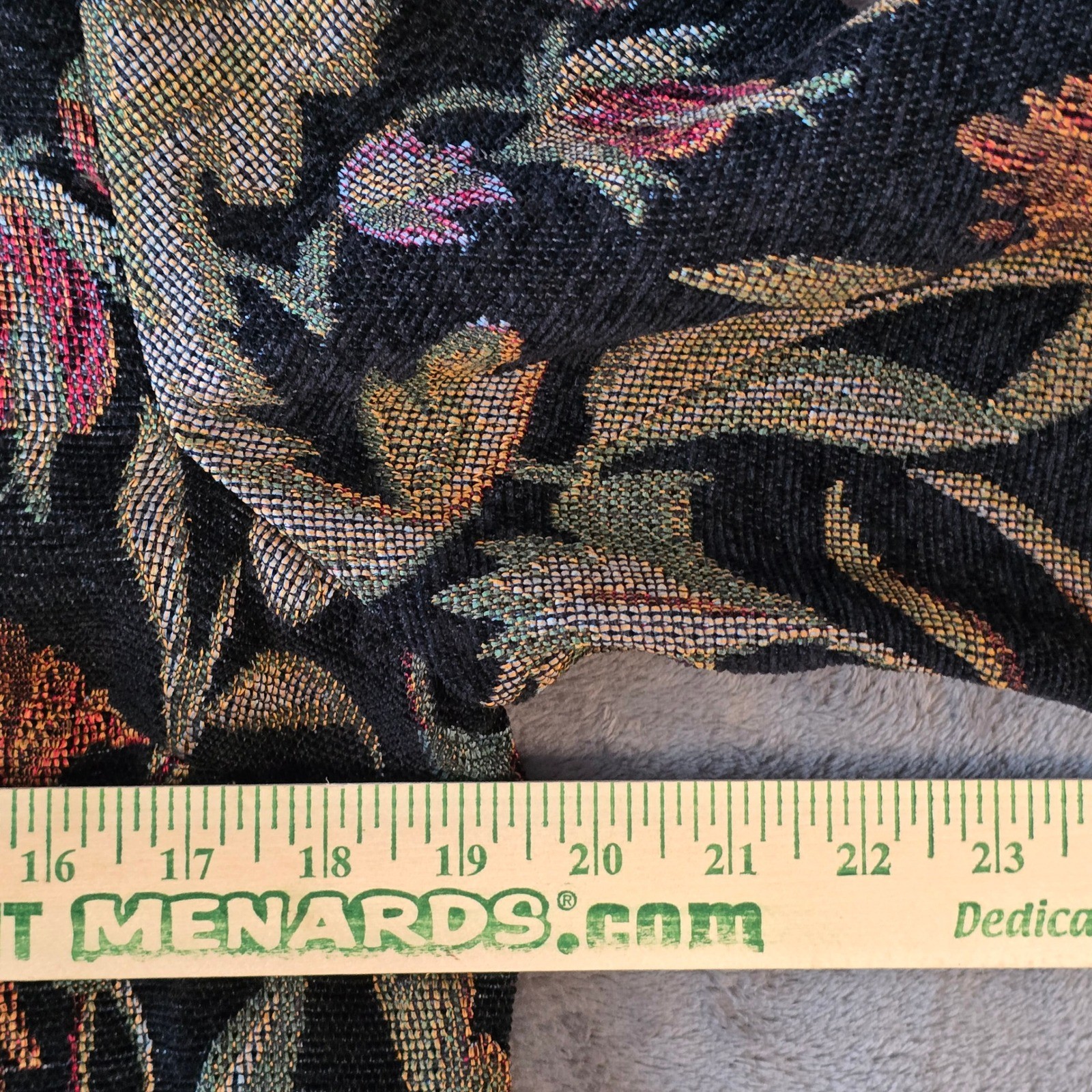 Appleseeds Womens Jacket Blazer Size 12 Floral Tapestry Black Multicolor Vintage