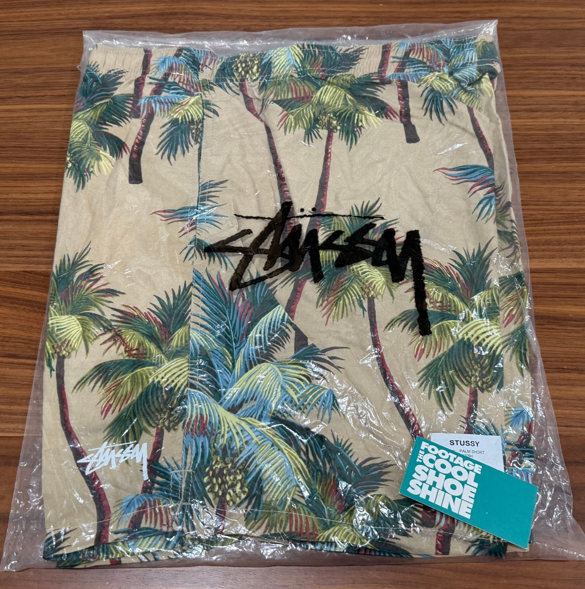 2023 STUSSY PALM TREES WATER SHORT KHAKI GREEN BLUE RED 113094 NEW XL