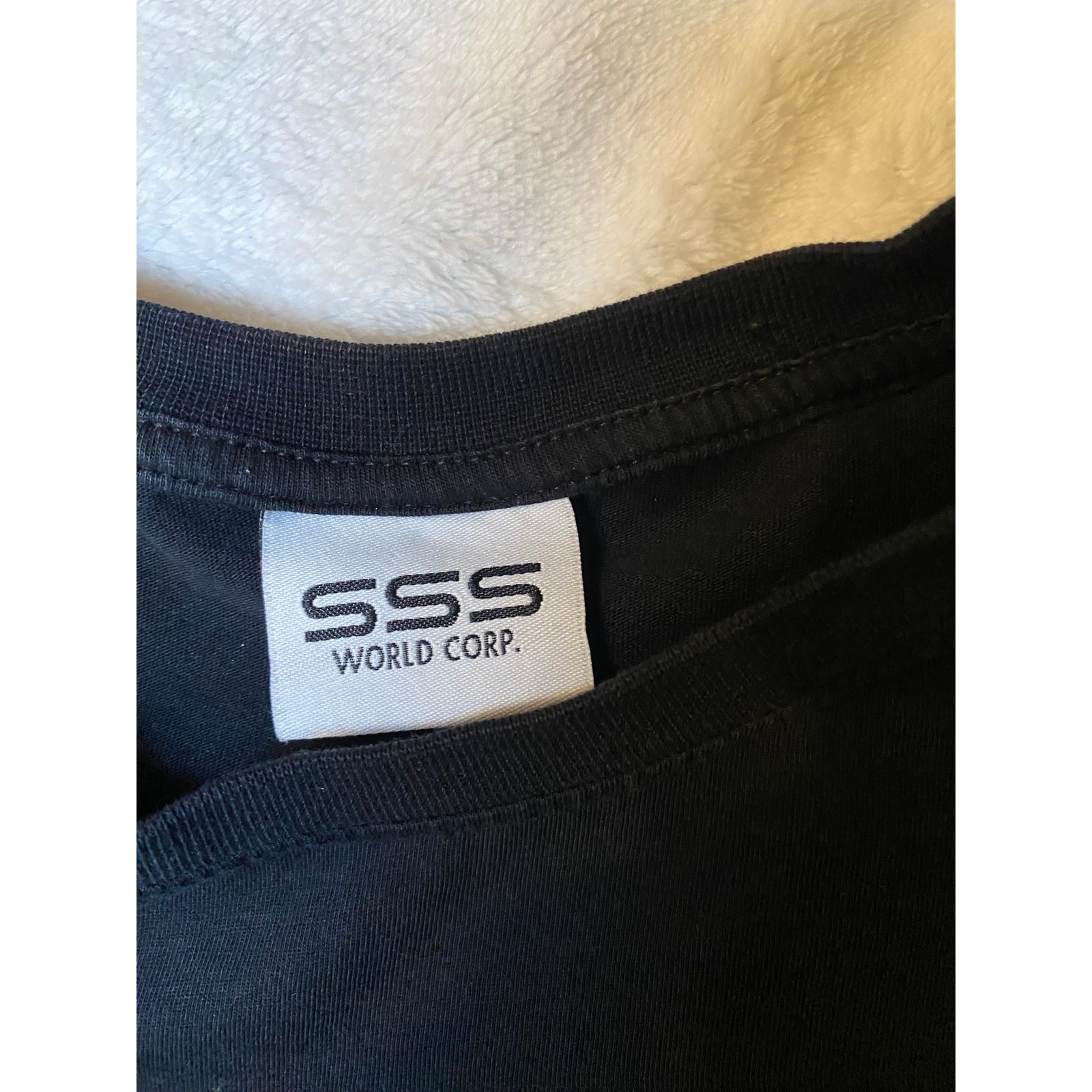 SSS World Corp Flaming Dollar Graphic Tee XS Black Skate Streetwear