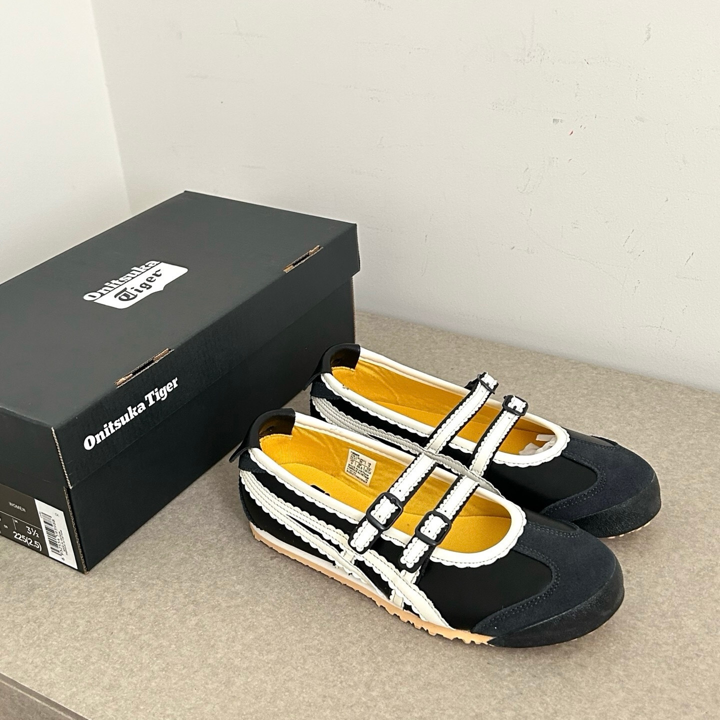 New Onitsuka Tiger MEXICO 66 TGRS Mary Janes Classic Ballet Flat Shoe Multicolor