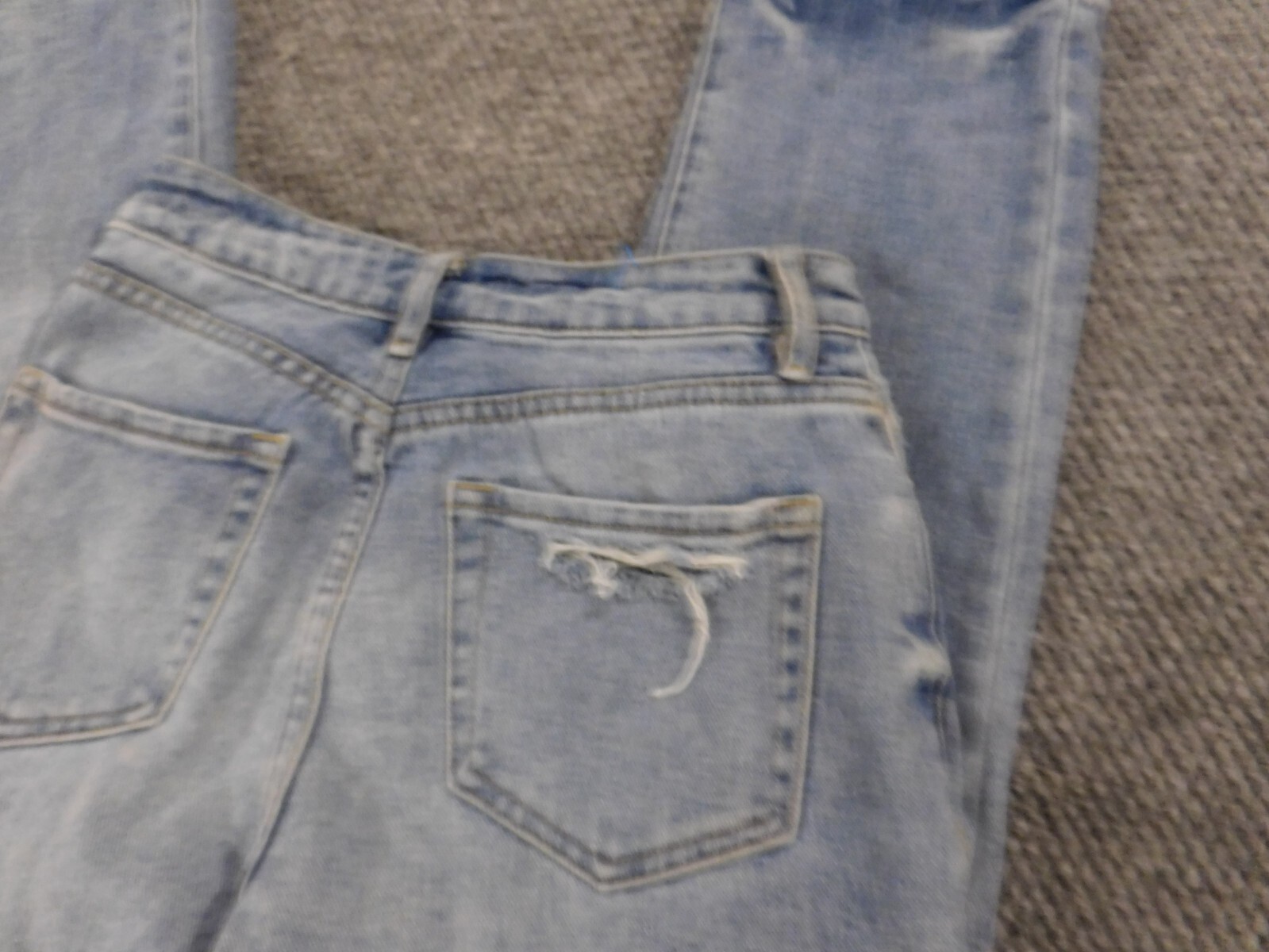 Pacsun Jeans Womens 23 blue mom denim distressed straight