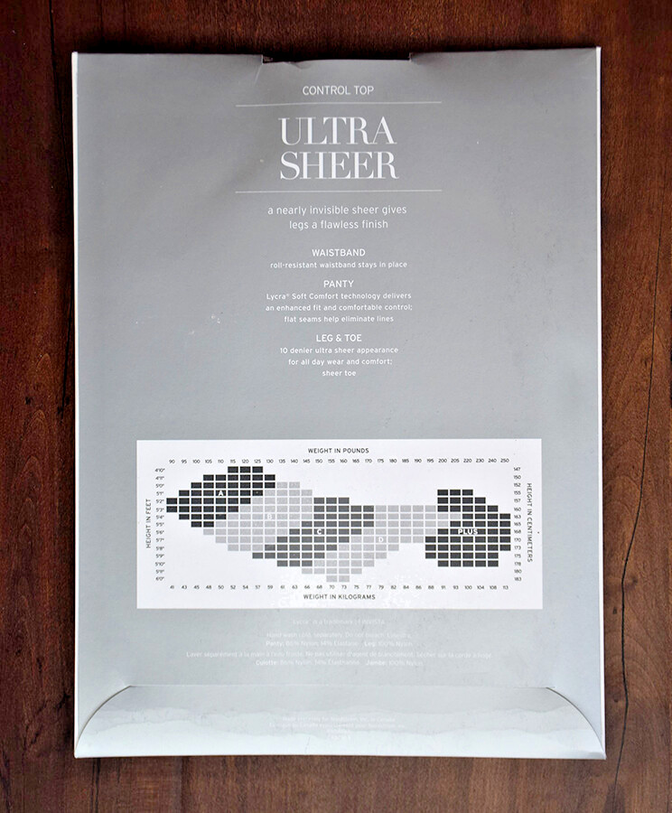Nordstrom Ultra Sheer Pantyhose 10 Denier, Women’s Sizes A, B, C ~ Choose Color