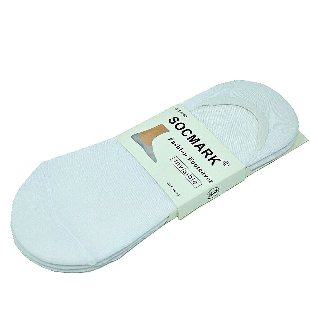 3-12 Pairs Men’s White Nonslip Invisible Cotton No Show Boat Low Cut Socks 9-13