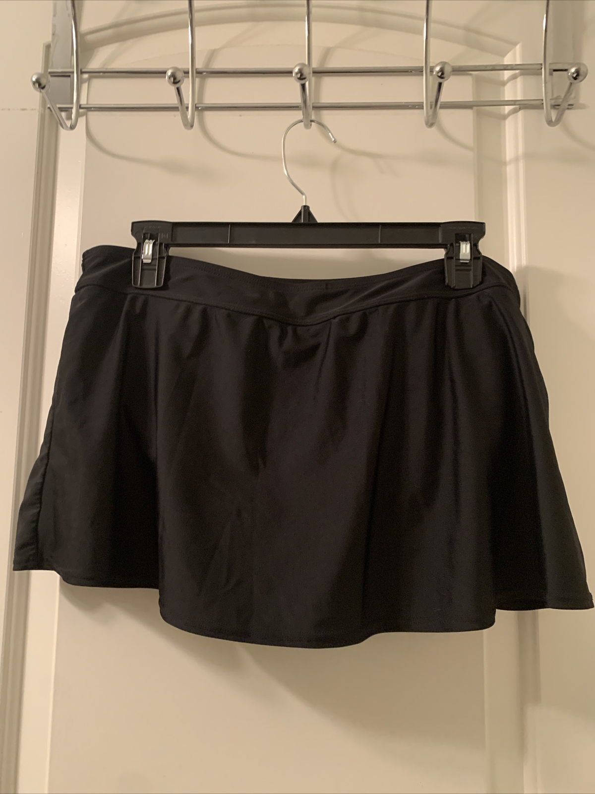 Beach Native Womens Swim Bottoms Skirt Black Nylon Spandex Size Unknown