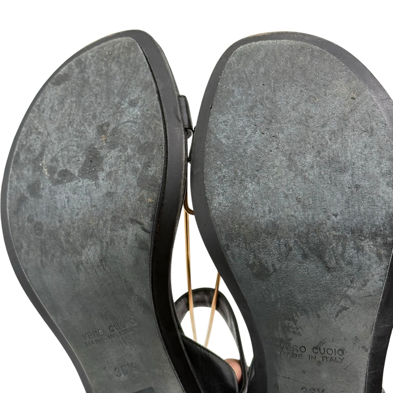 Ann Demeulemeester Vintage Strappy Heeled Sandals Womens 36.5 Black Langenlook