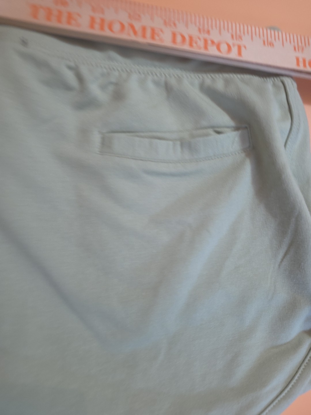 Ambiance Clash Bouclé Women’s Shorts Size Large Sage Green Drawstring Casual Lou