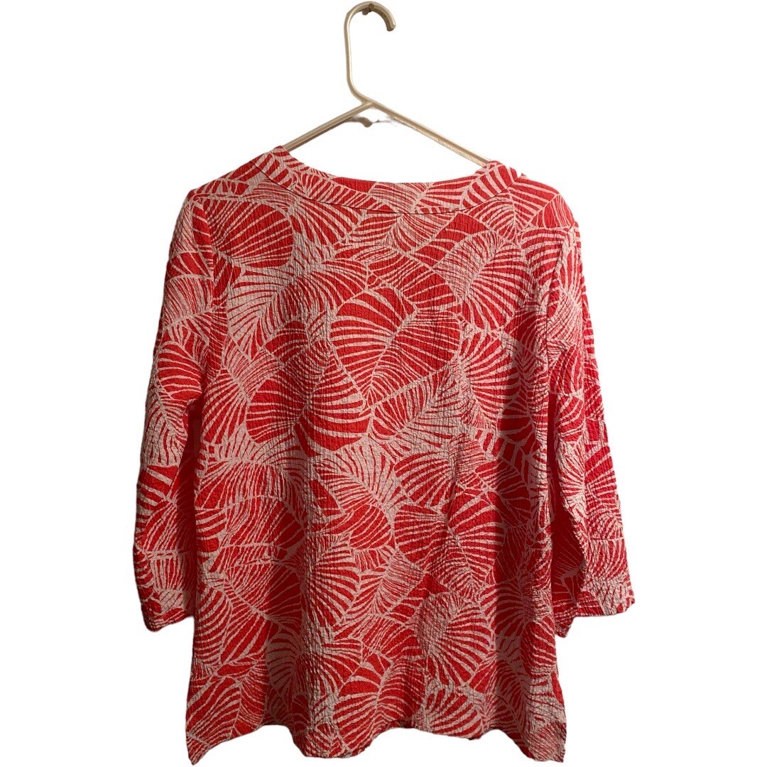 Rebecca Malone Bohemian Tunic Blouse Womens Large Multicolored Beach Summer