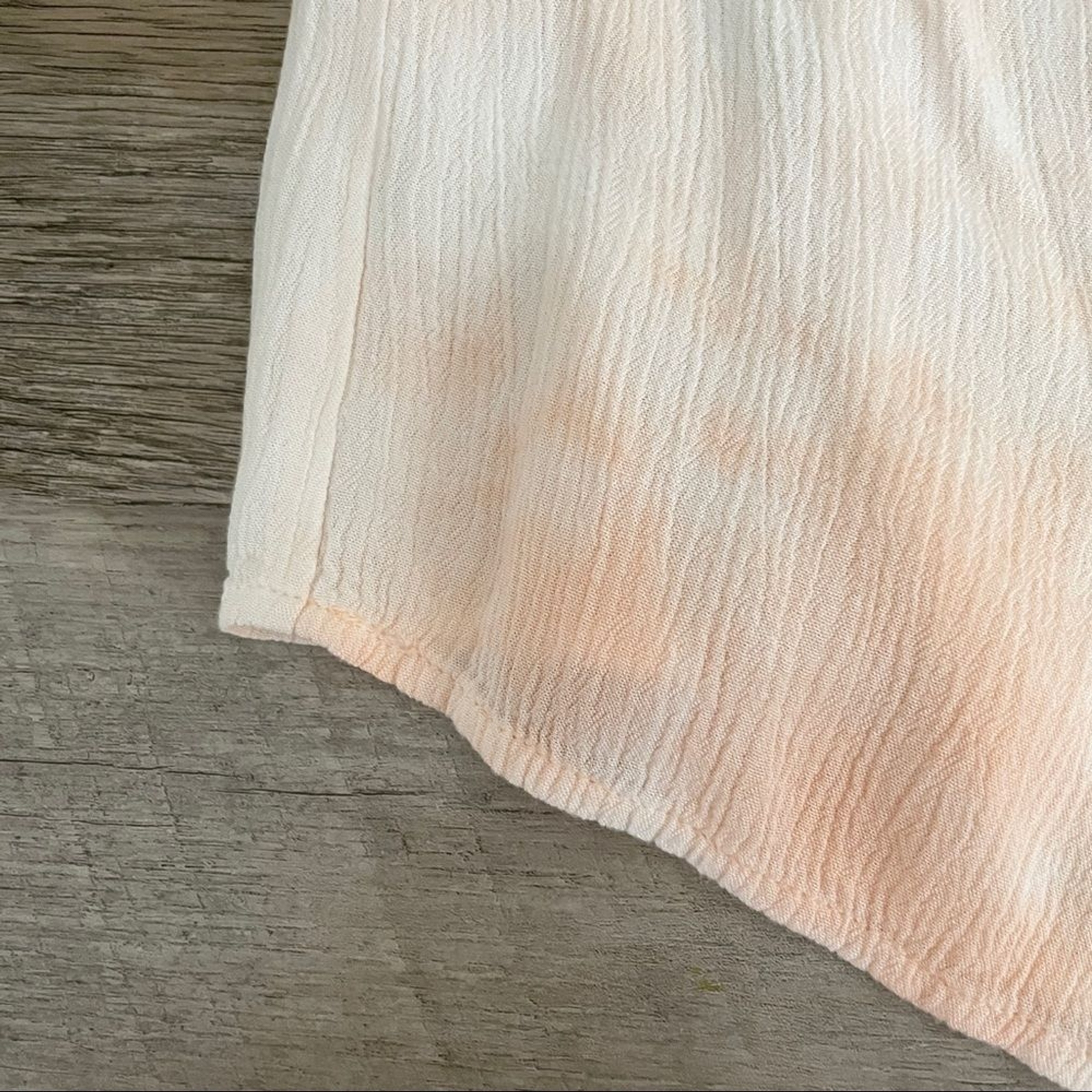 Sisstr Revolution Surf & Swim Peach Tie Dye Flowy Textured Tank Top Size M