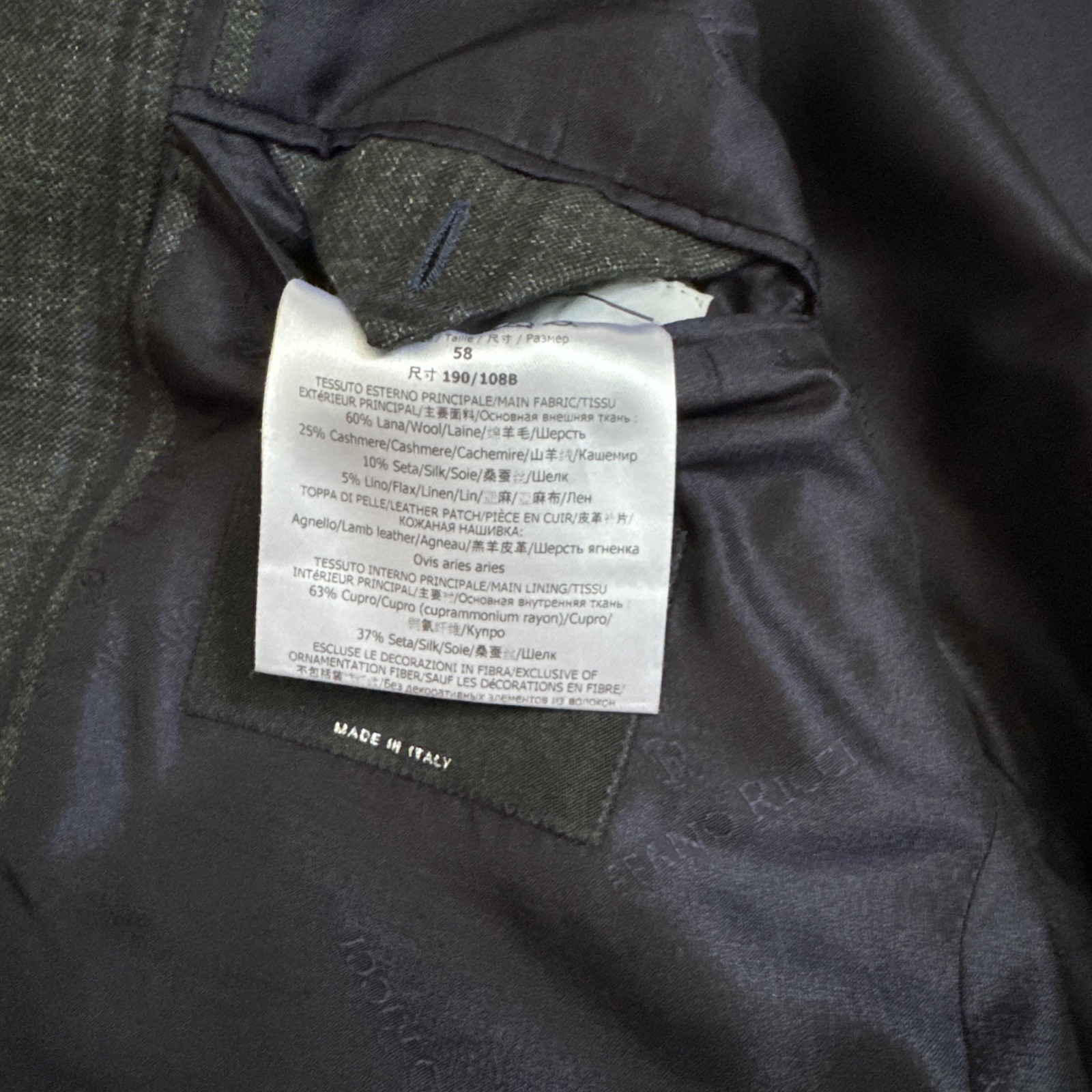 Stefano Ricci Cashmere Wool Silk Plaid Sport Jacket IT 58