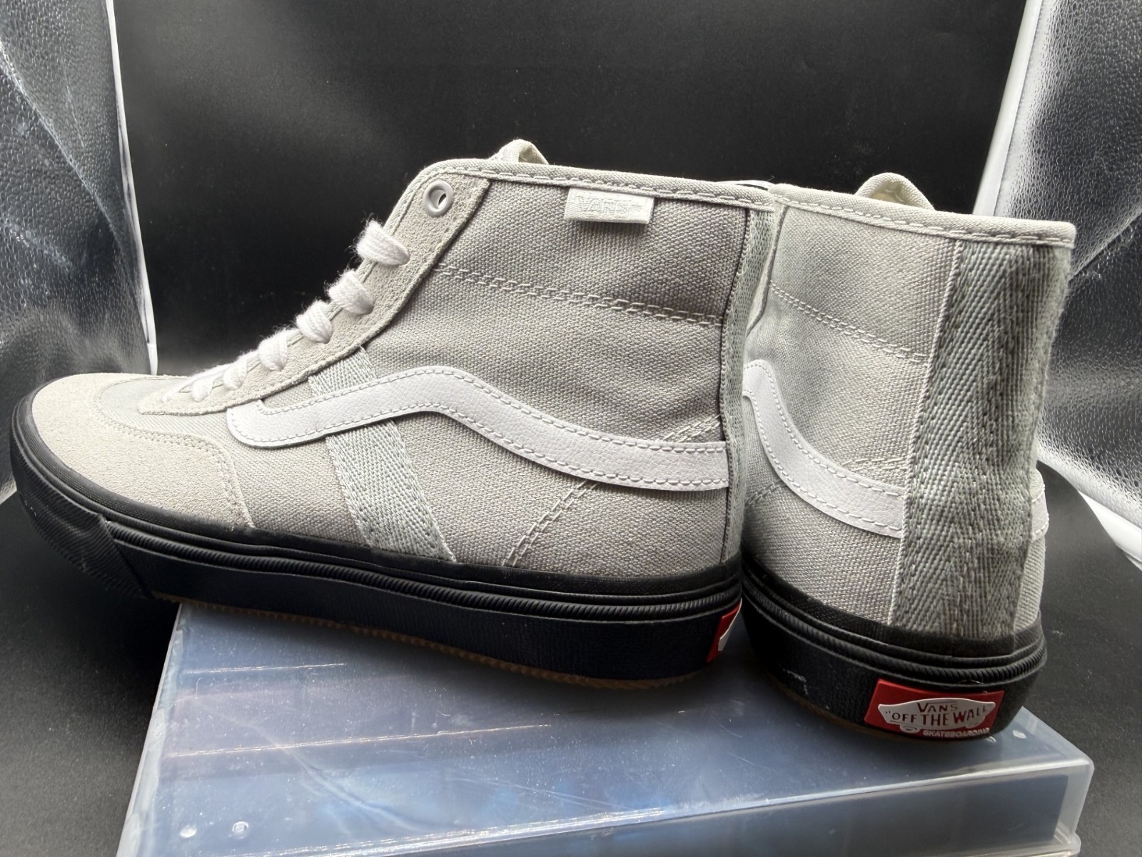 Vans Crockett High Skate Casual Gray Black Gilbert Shoe Sneaker Mens Size7