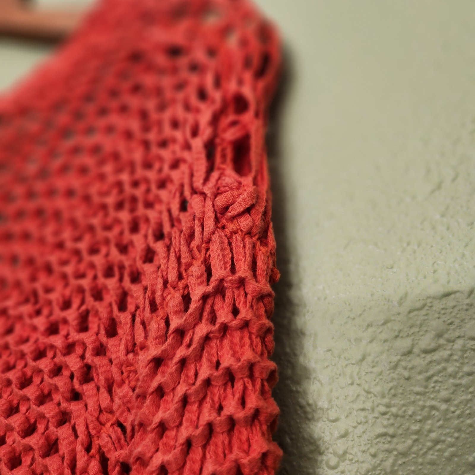C Wonder Open Weave Knit Long Sleeve Sweater Orange Women’s XS