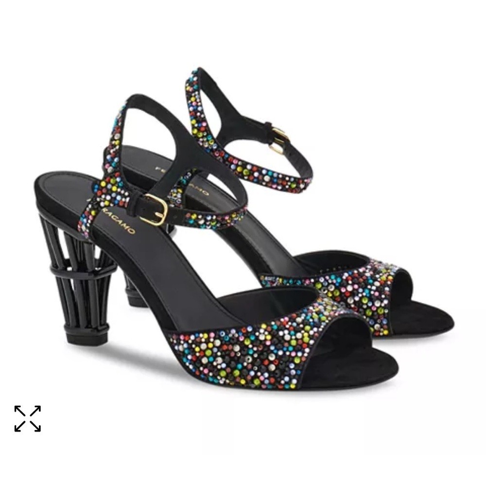 Salvatore Ferragamo Nikla 85 Embellished High Heel