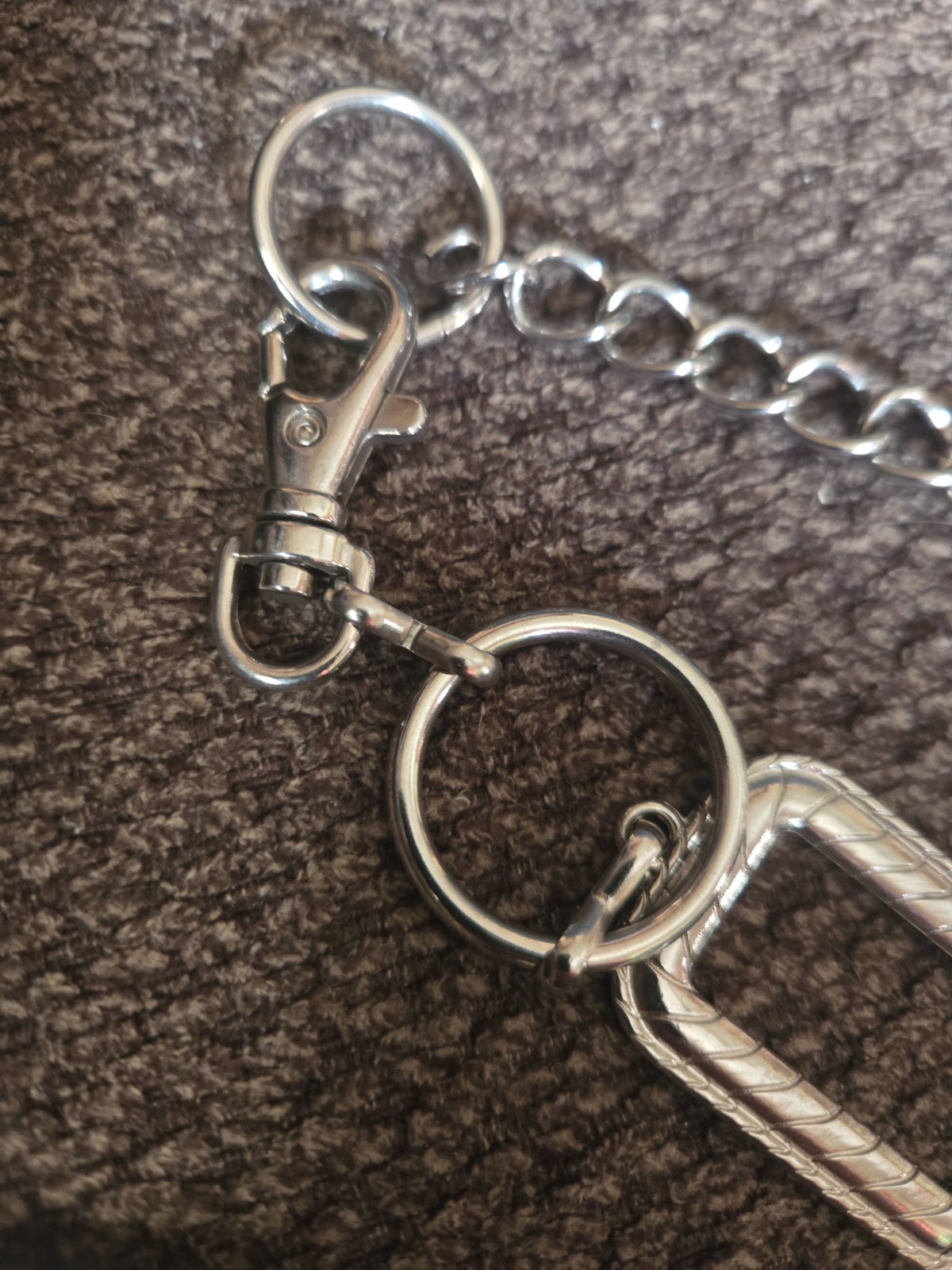 Silver Loop Chain Belt Adjustable Womens 41″